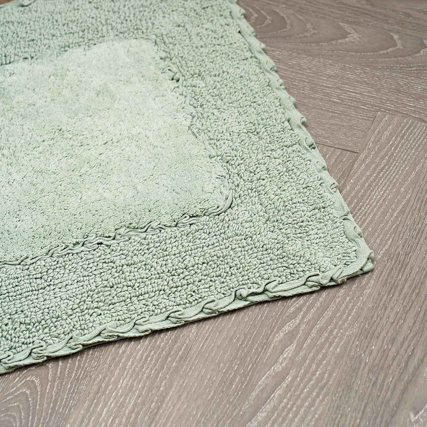 Laura Ashley Laura Ashley Ruffle 100% Cotton Bath Rugs