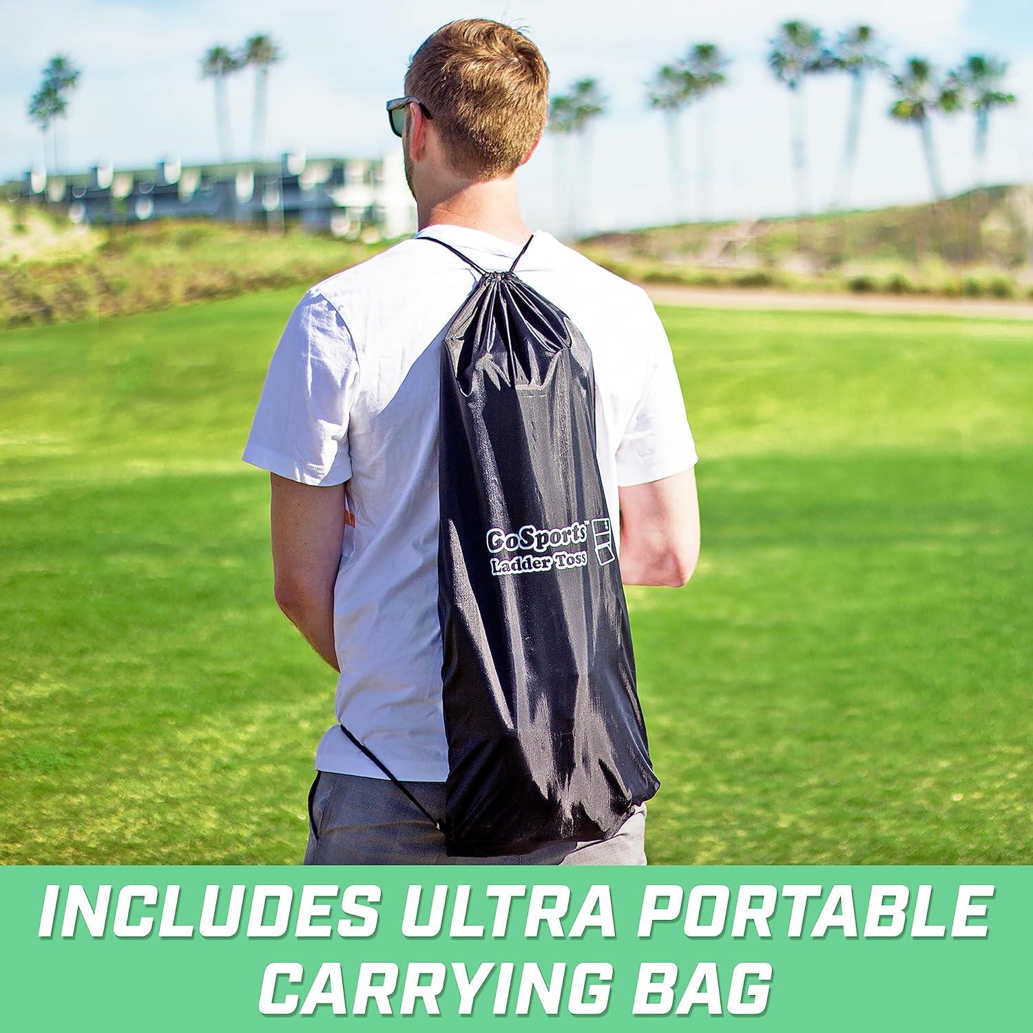 GoSports GoSports Indoor Outdoor Ladder Toss Game Set - Backyard Lawn Game - Rubber Bolos, Carrying Case and Score Trackers