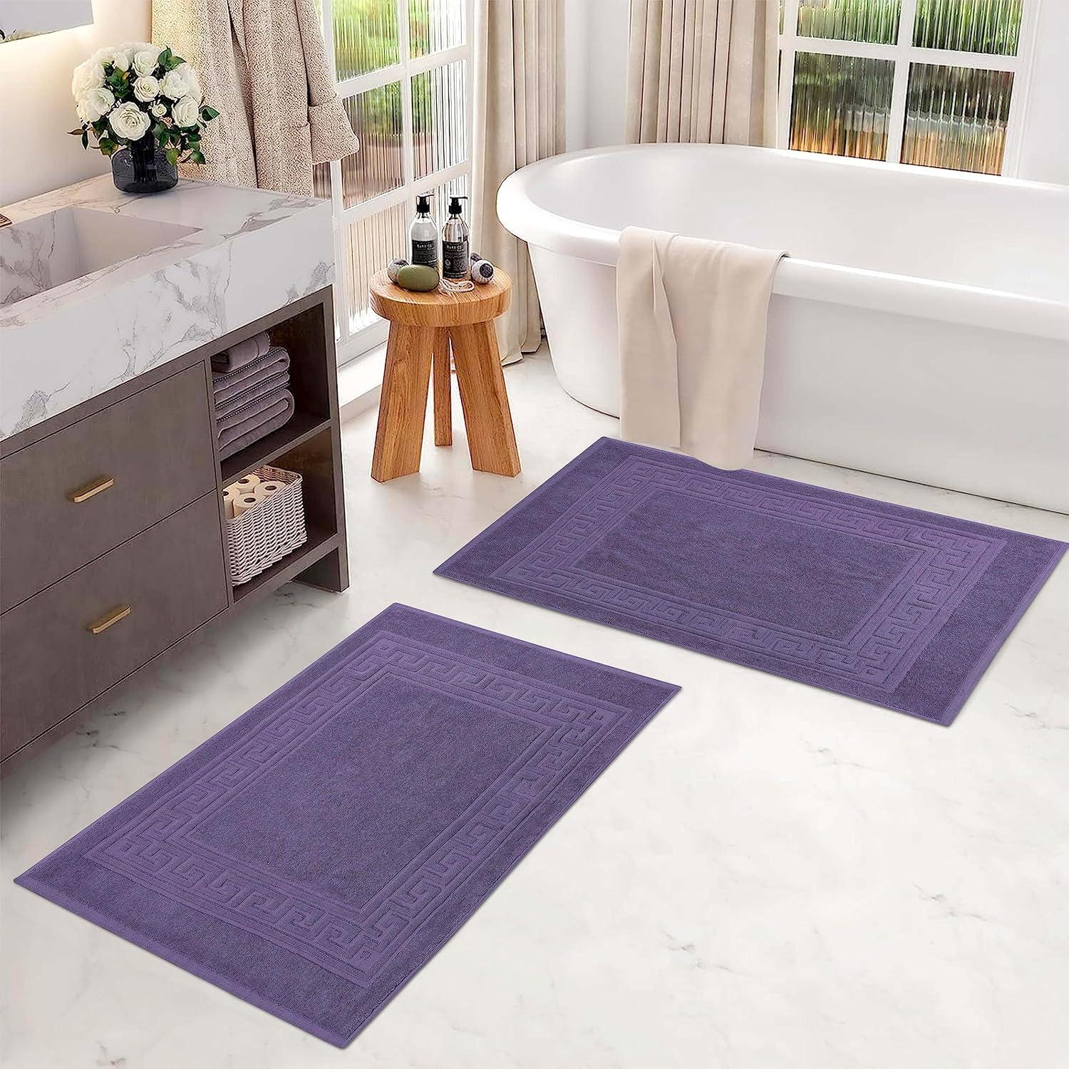 Impressions Bison 2-Piece Absorbent Cotton Bath Mat