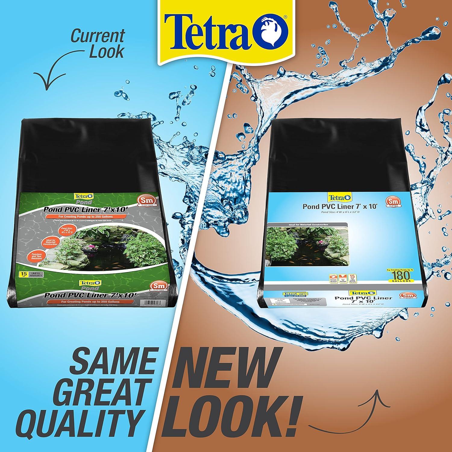 Tetra 7' x 10' Black PVC Pond Liner for 180 Gallons