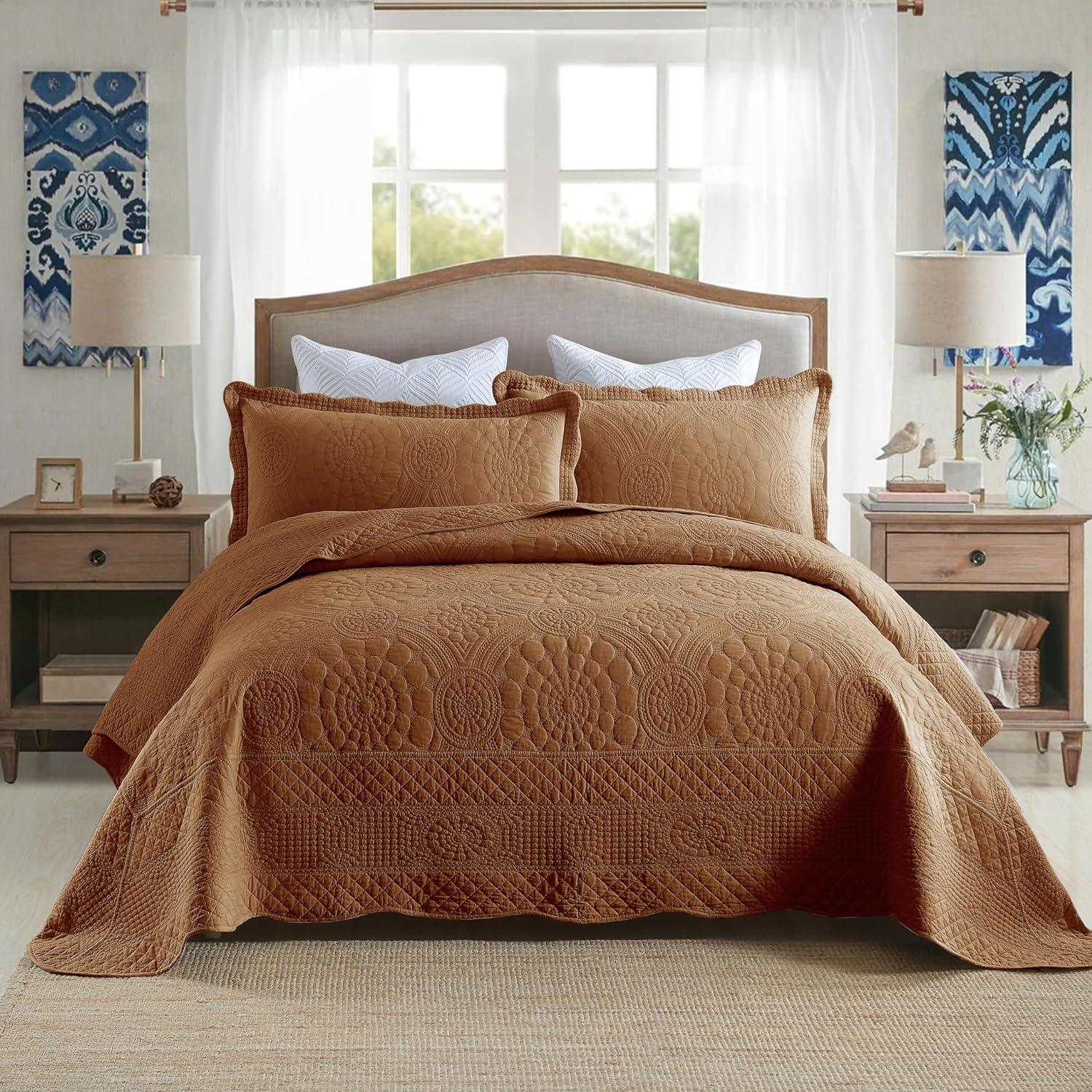 Tfshasta Cotton Twill Patchwork Quilt Set