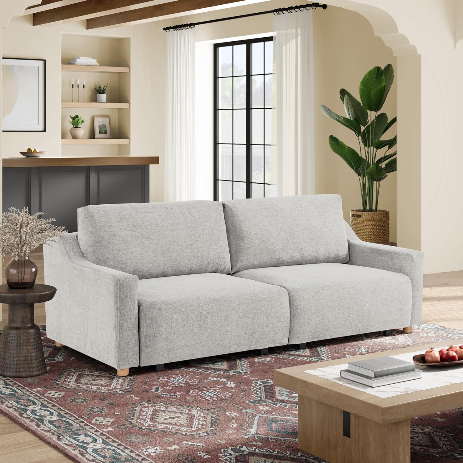 Serta Gabi 90.2" Upholstered Queen Size Convertible Sleeper Sofa