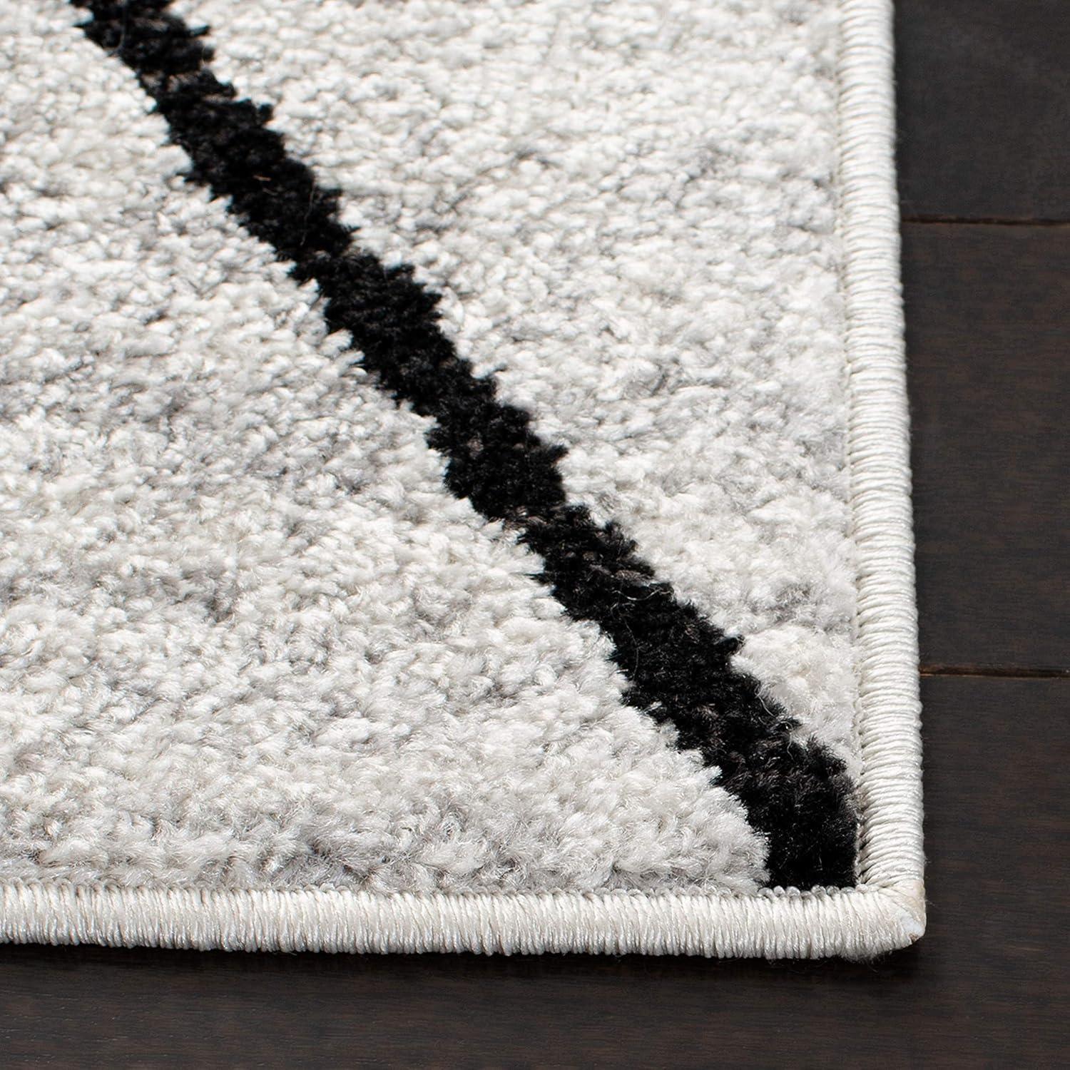 Adirondack ADR251 Machine Made Indoor Area Rug - Ivory/Grey - 10'x14' - Safavieh