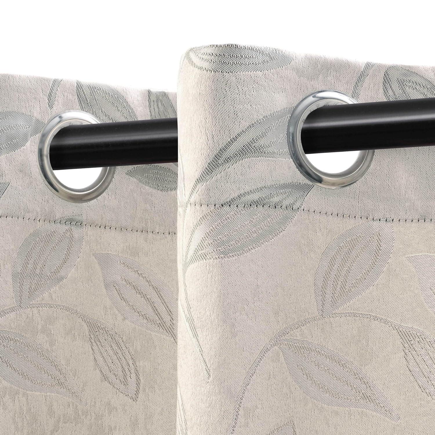Superior Modern Bohemian Leaves Polyester Machine Washable Room Darkening Blackout Curtains by Superior (Set of 2)