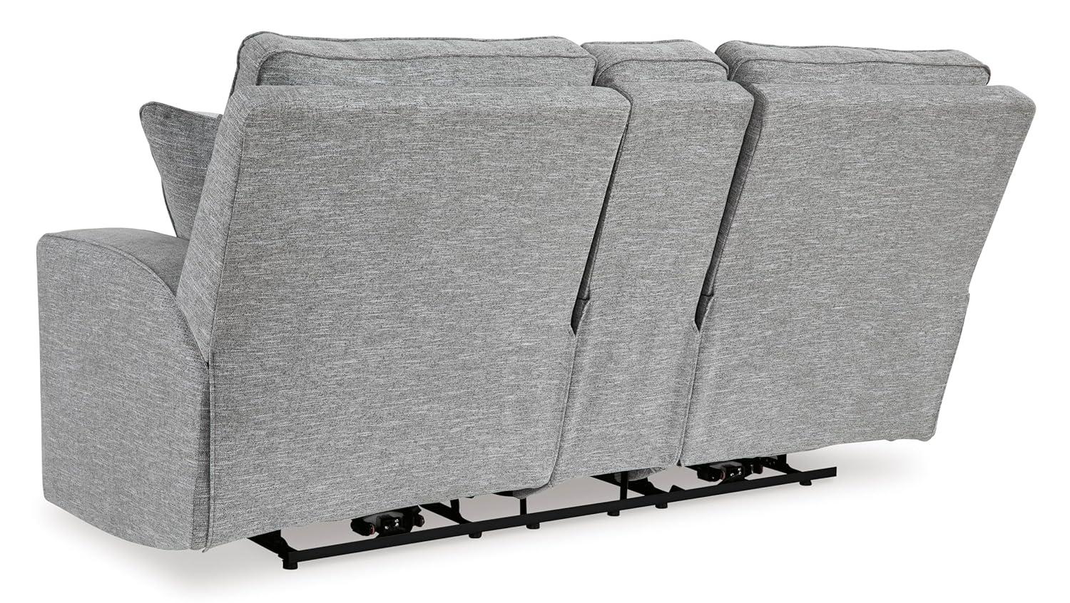 Signature Design by Ashley Biscoe Pewter Power Reclining Loveseat