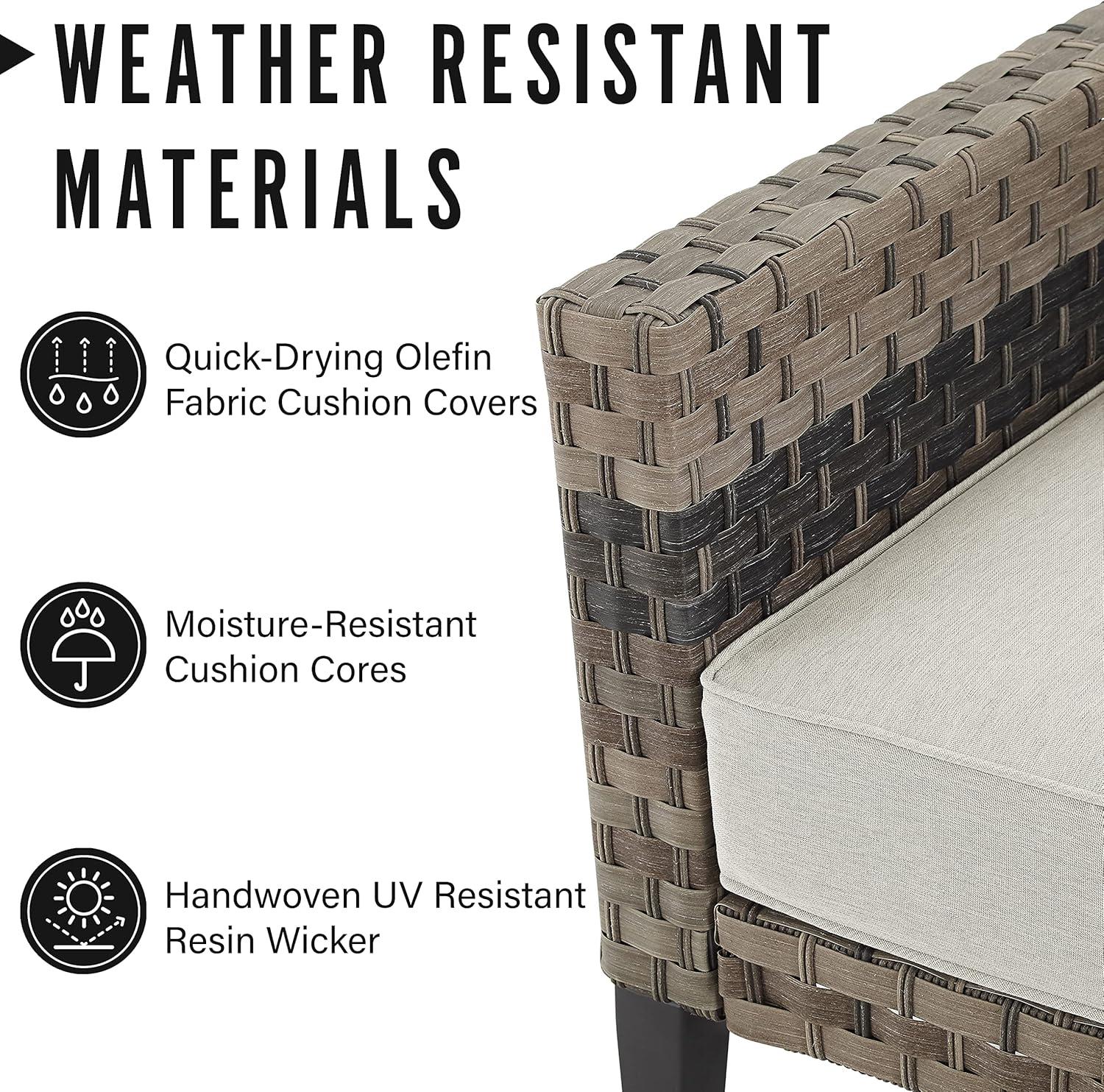 Prescott Outdoor Wicker Armchair - Crosley