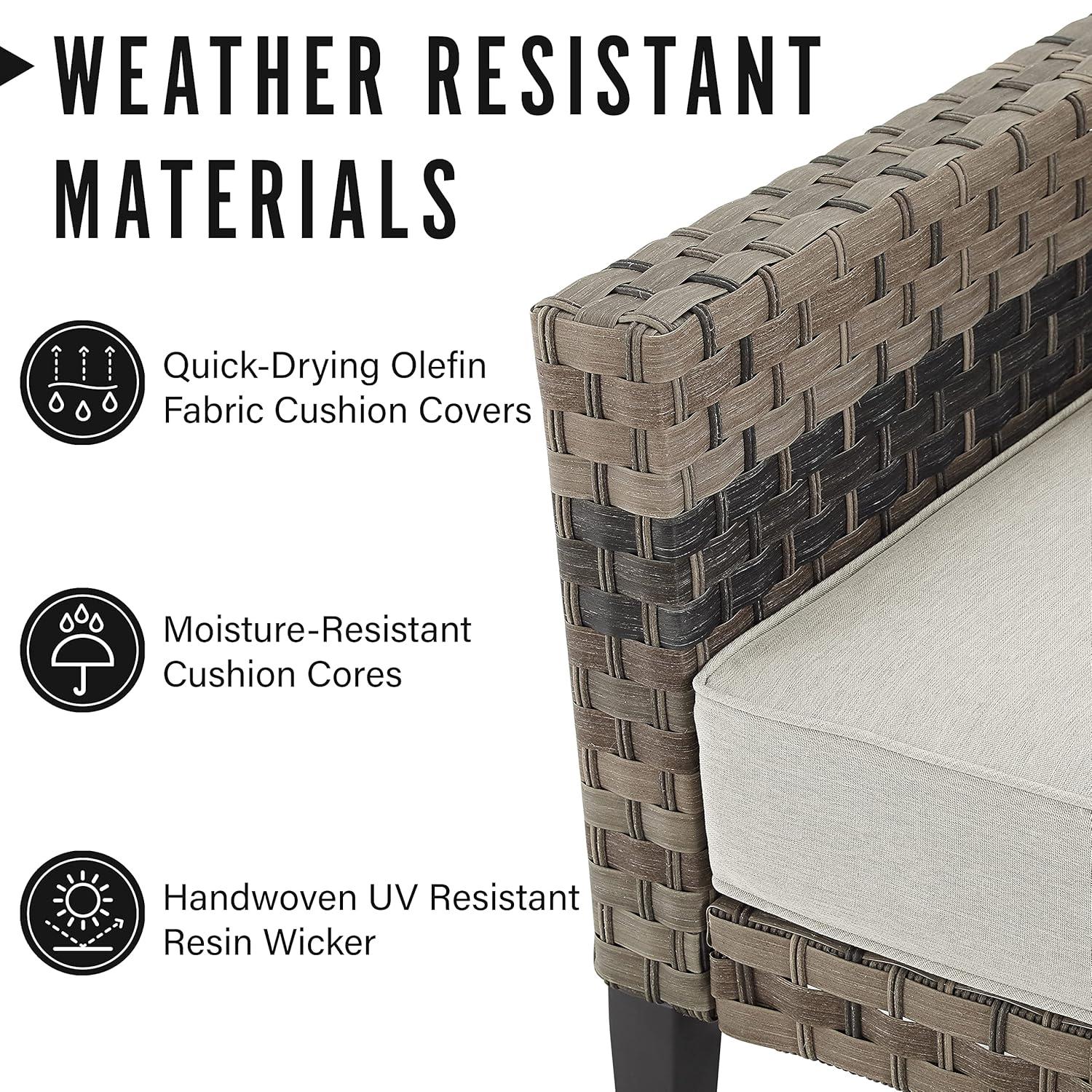 Prescott Outdoor Wicker Armchair - Crosley