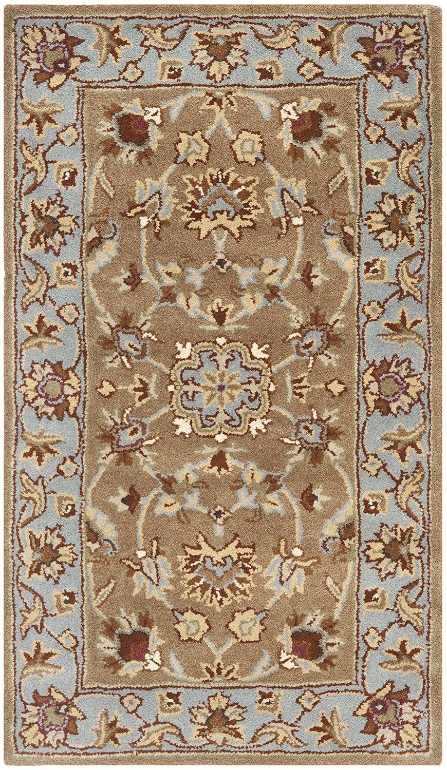 Heritage HG821 Handmade Accent Rug - 2'3"x4' - Beige/Blue - Safavieh