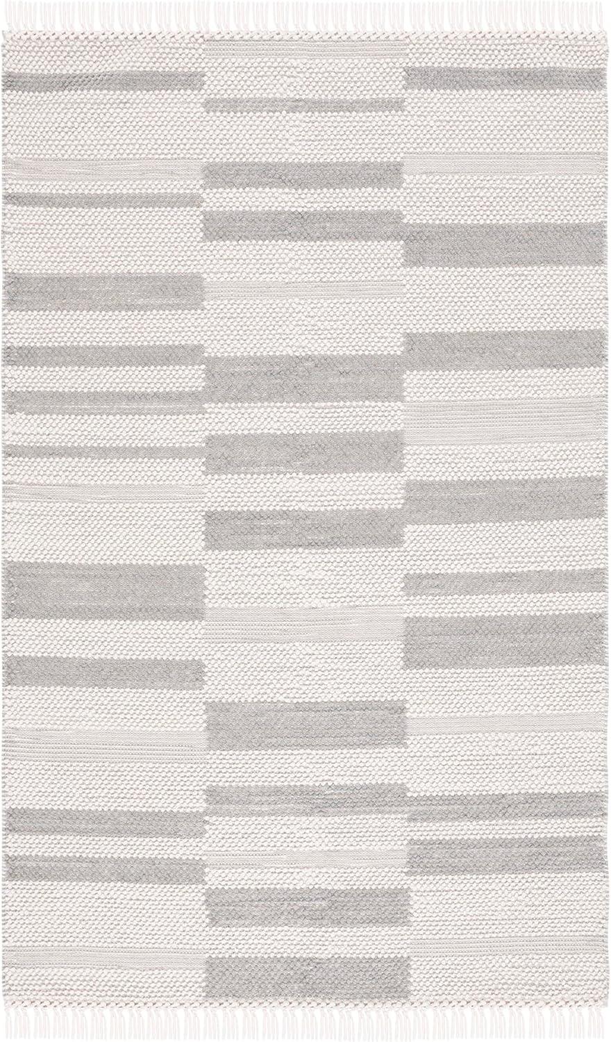 Natura NAT225 Power Loomed Area Rug - Ivory/Gray - 8'x10' - Safavieh.