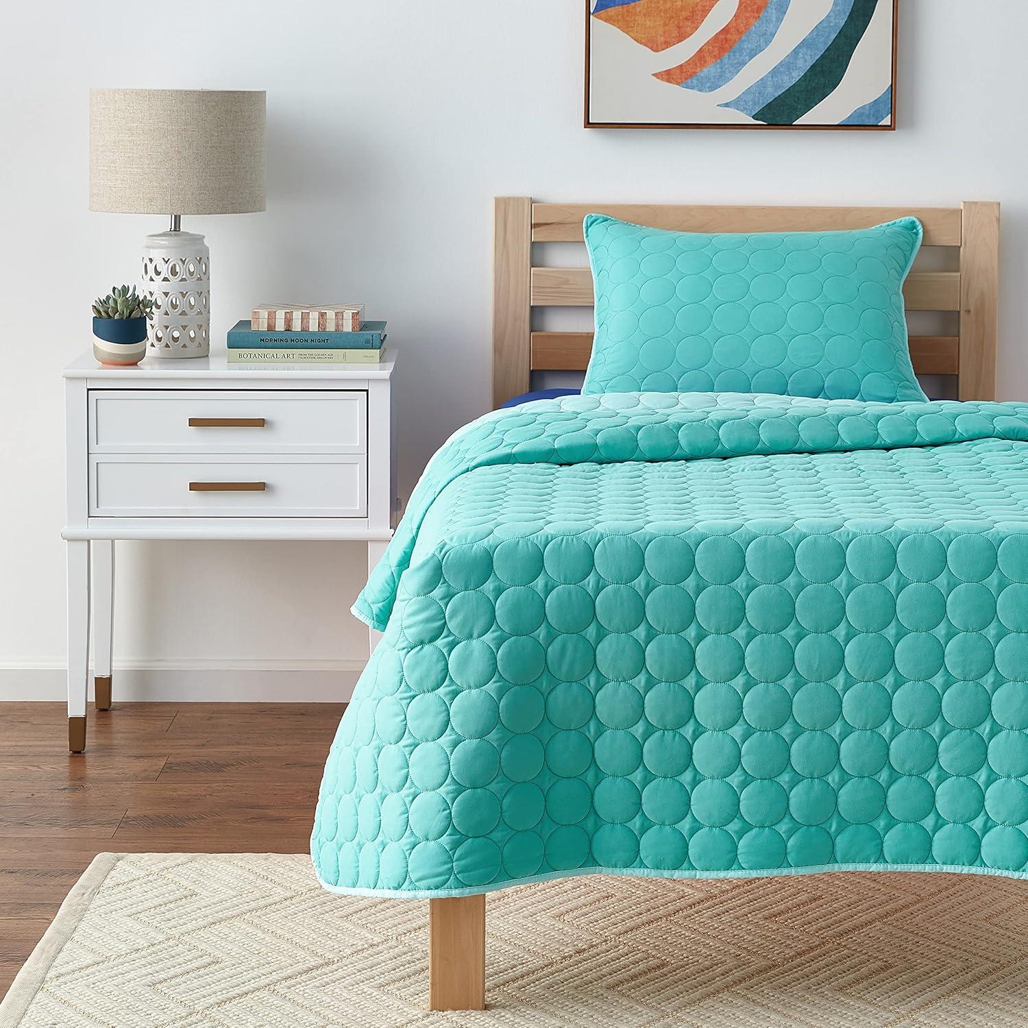 Denita Quilt Set Aqua - Urban Playground