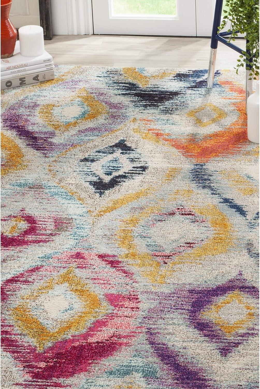 Monaco MNC242 Power Loomed Indoor Area Rug - Multi - 6'7"x6'7" - Safavieh.