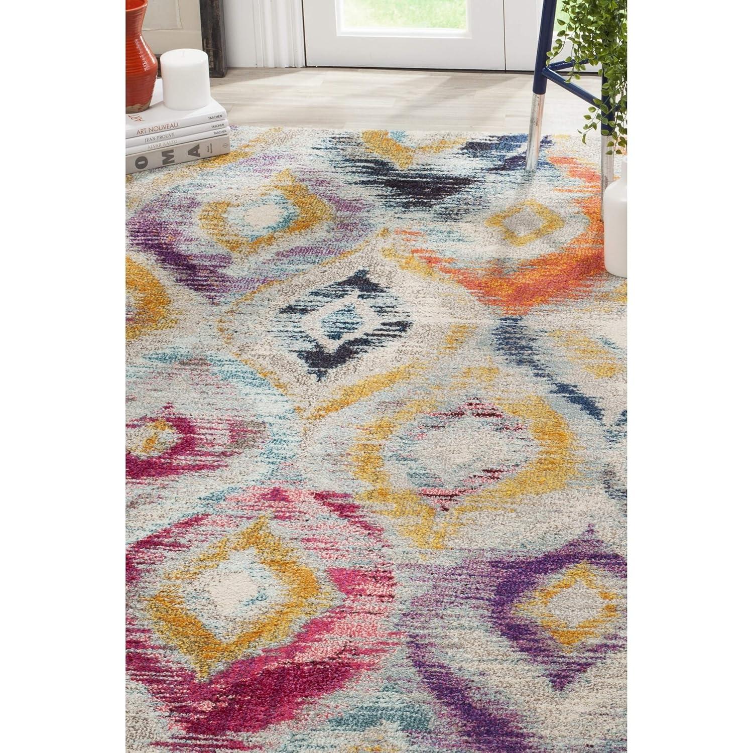 Monaco MNC242 Power Loomed Indoor Area Rug - Multi - 6'7"x6'7" - Safavieh.