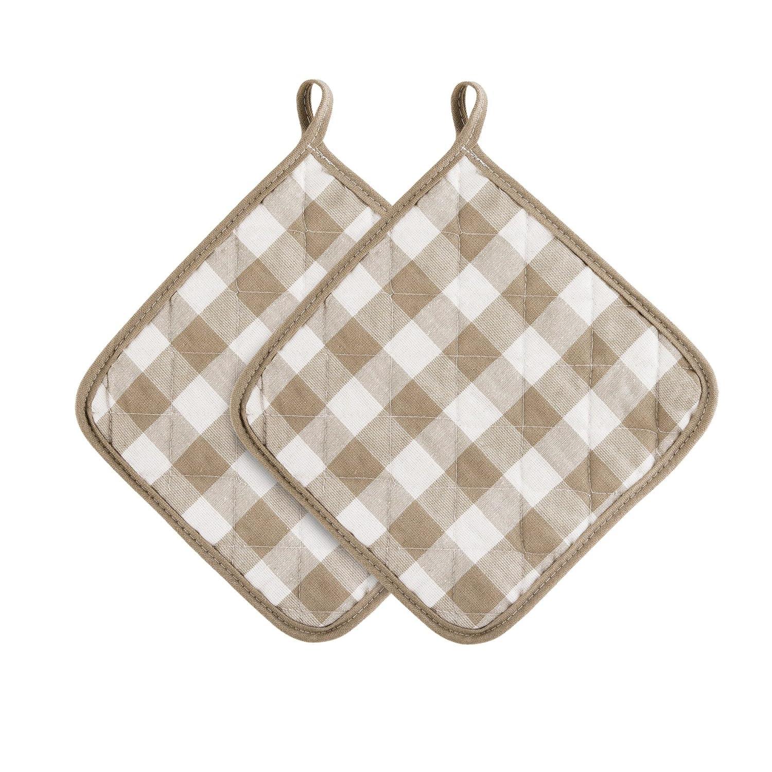 Achim Importing Co Achim Importing Co Checkered Cotton Potholder Set (Set of 2)