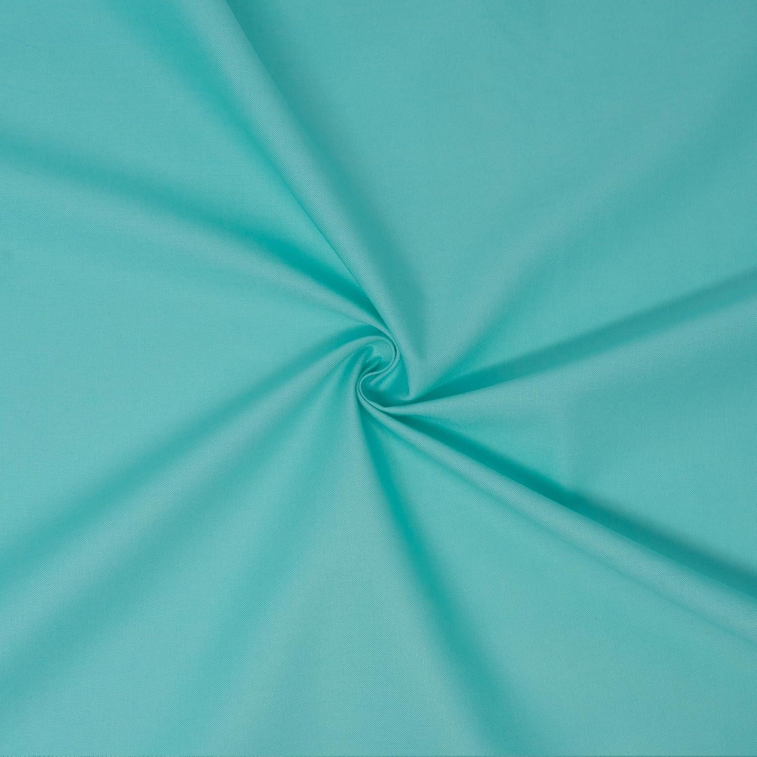 Waverly Inspirations 100% Cotton 44" Solid Aqua Color Sewing Fabric by the Yard