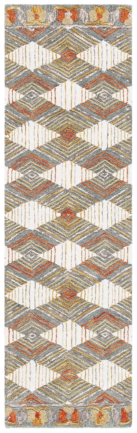 Trace TRC522 Hand Tufted Accent Rug - Ivory/Light Blue - 2'x3' - Safavieh.