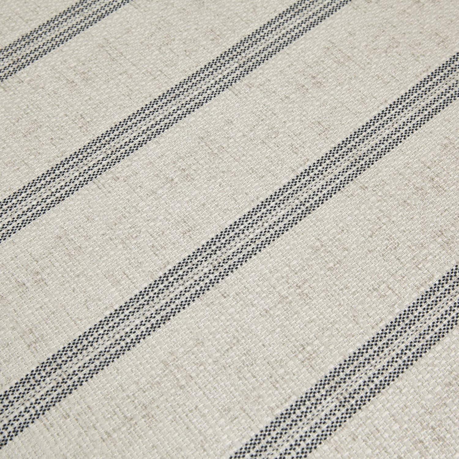 Martha Stewart Martha Stewart Ellen Striped Upholstered Ottoman
