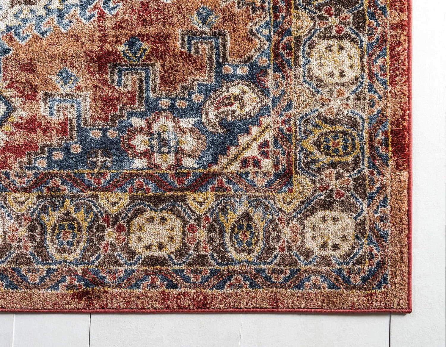 Unique Loom 7' 0 x 10' 0 Utopia Larissa Terracotta Area Rug