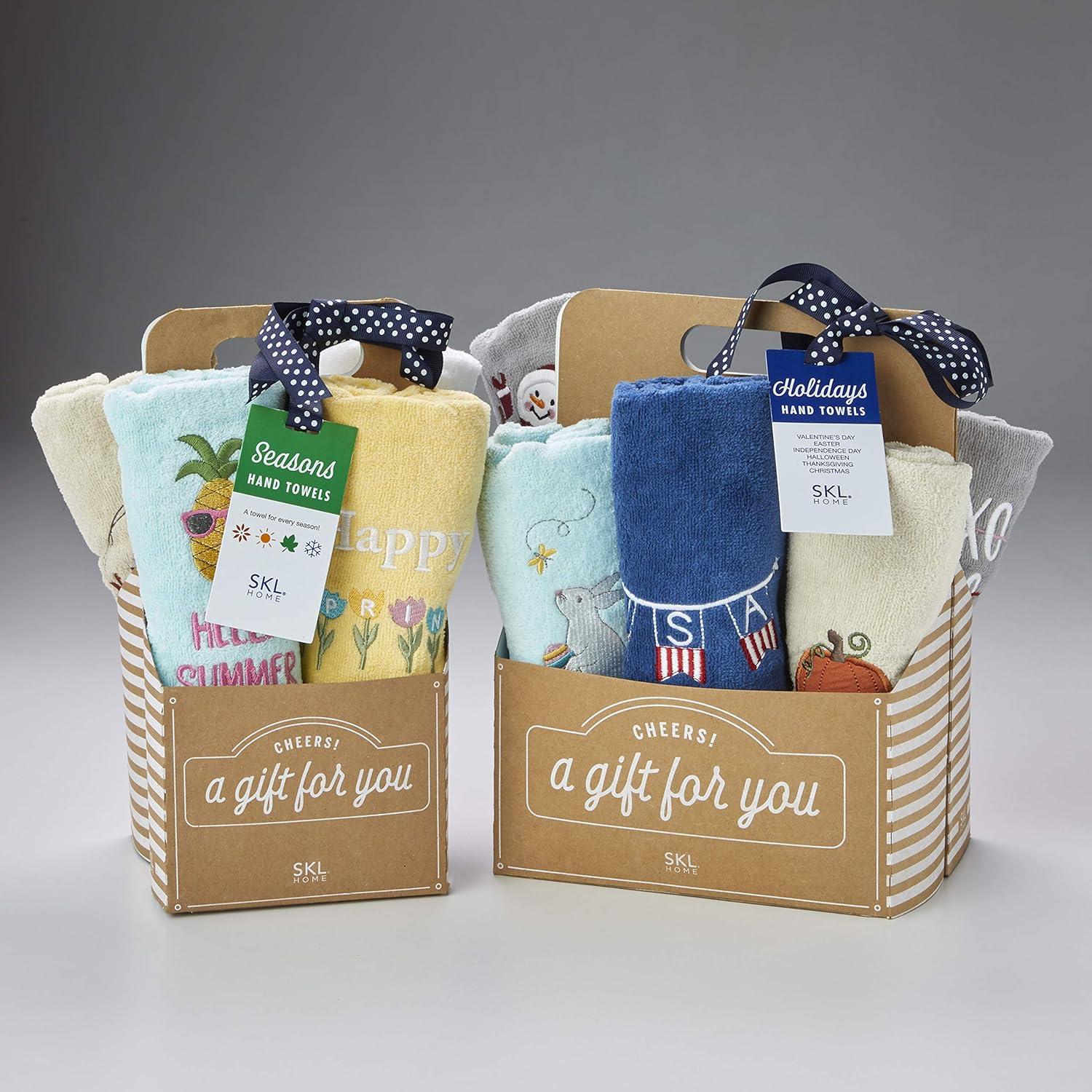 SKL Home Holidays Cotton Bath Towels