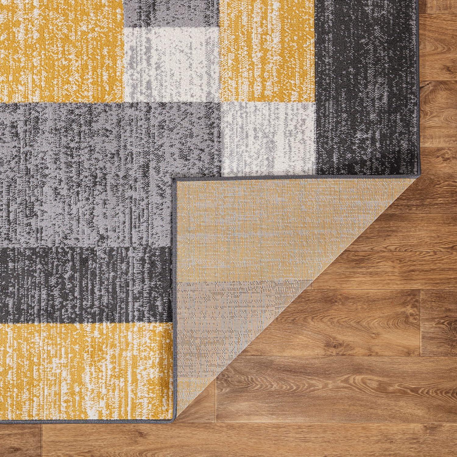 World Rug Gallery Modern Geometric Boxes Area Rug