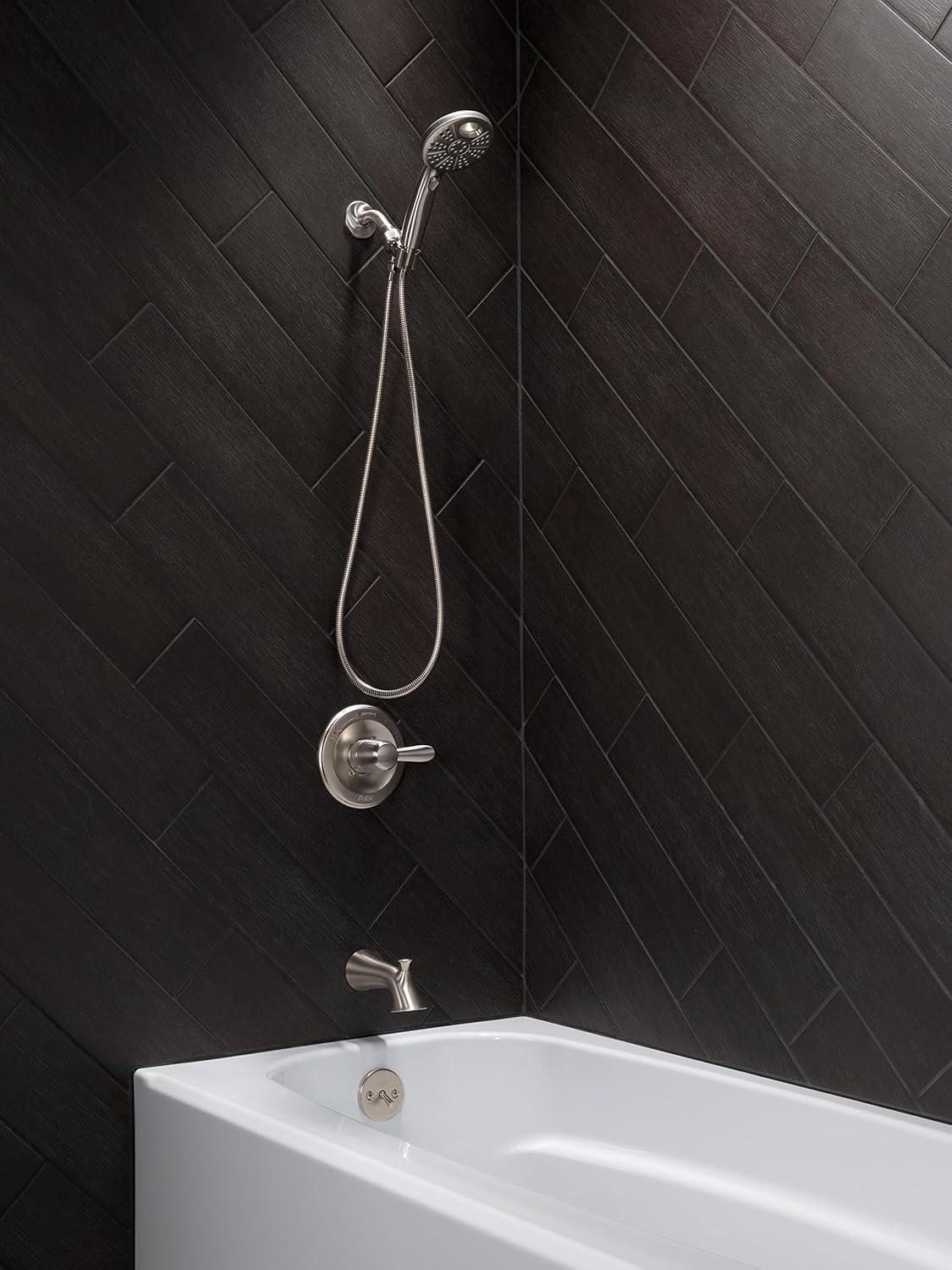 Modern Stainless Steel Wall Mounted Tub Spout with Diverter