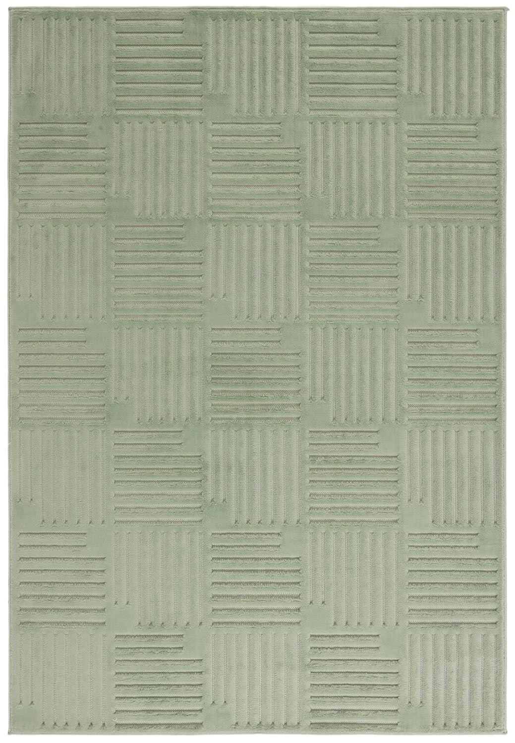 Selena SLE678 Power Loomed Indoor Area Rug - Green - 4'x6' - Safavieh