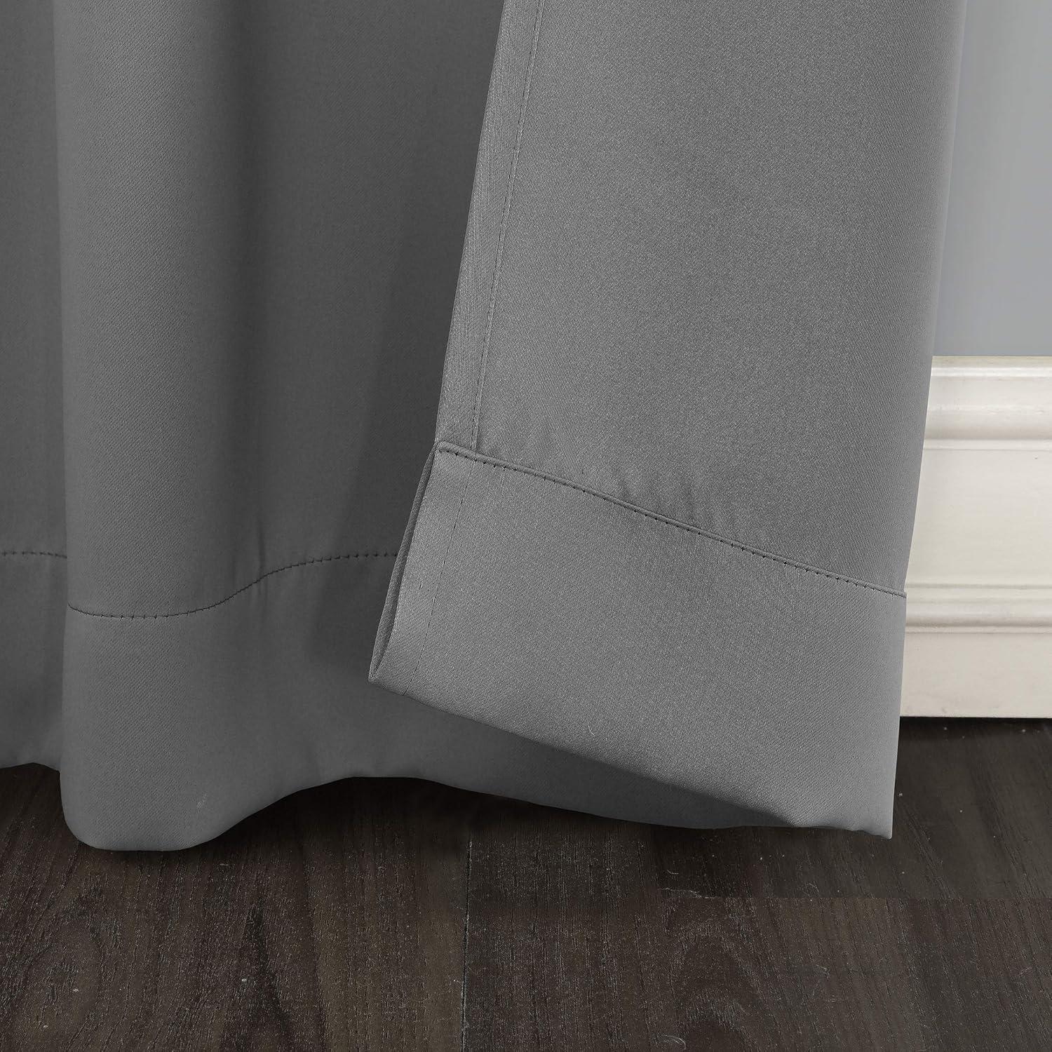 Sun Zero Blackout Kenneth Energy Saving Tab Top Curtain Panel