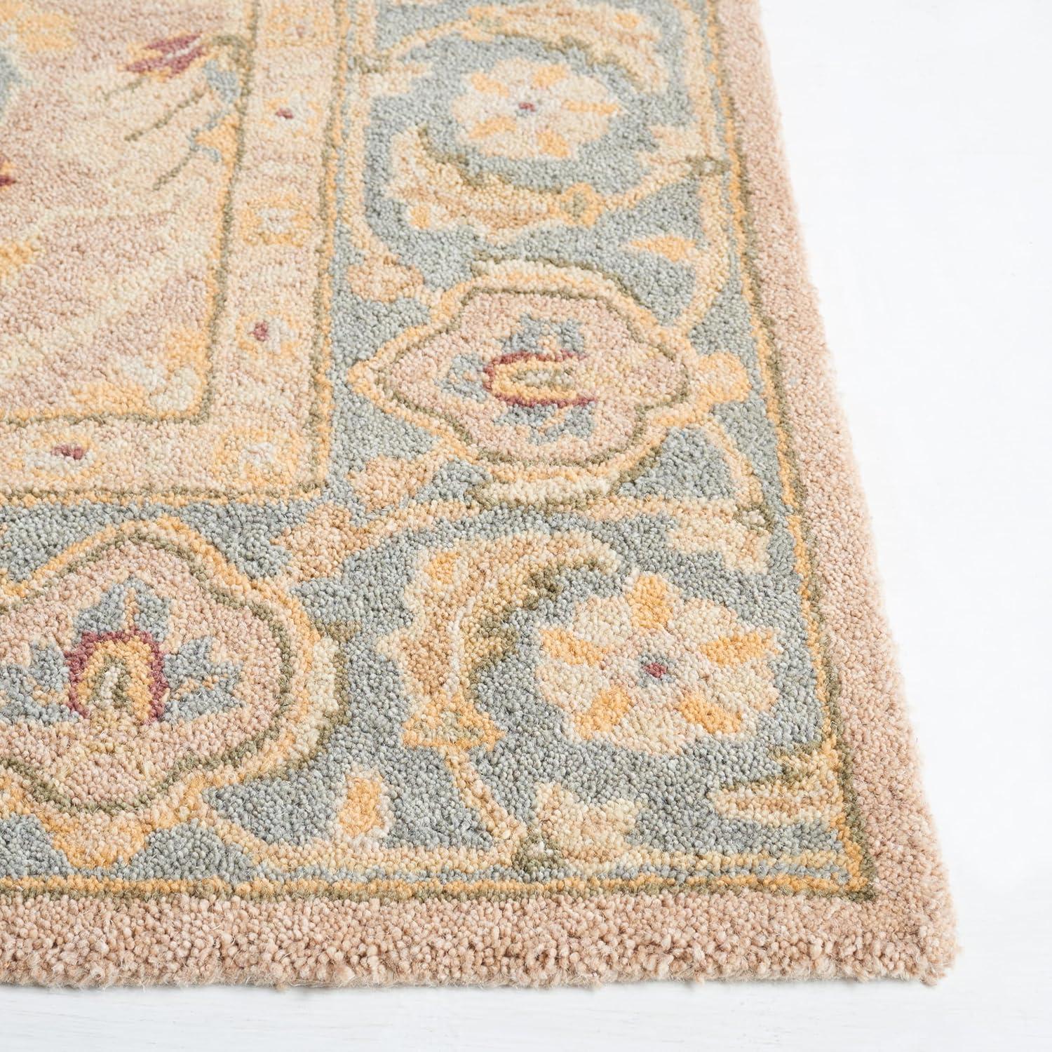 Anatolia AN549 Hand Tufted Indoor Area Rug - Brown/Blue - 9'x12' - Safavieh