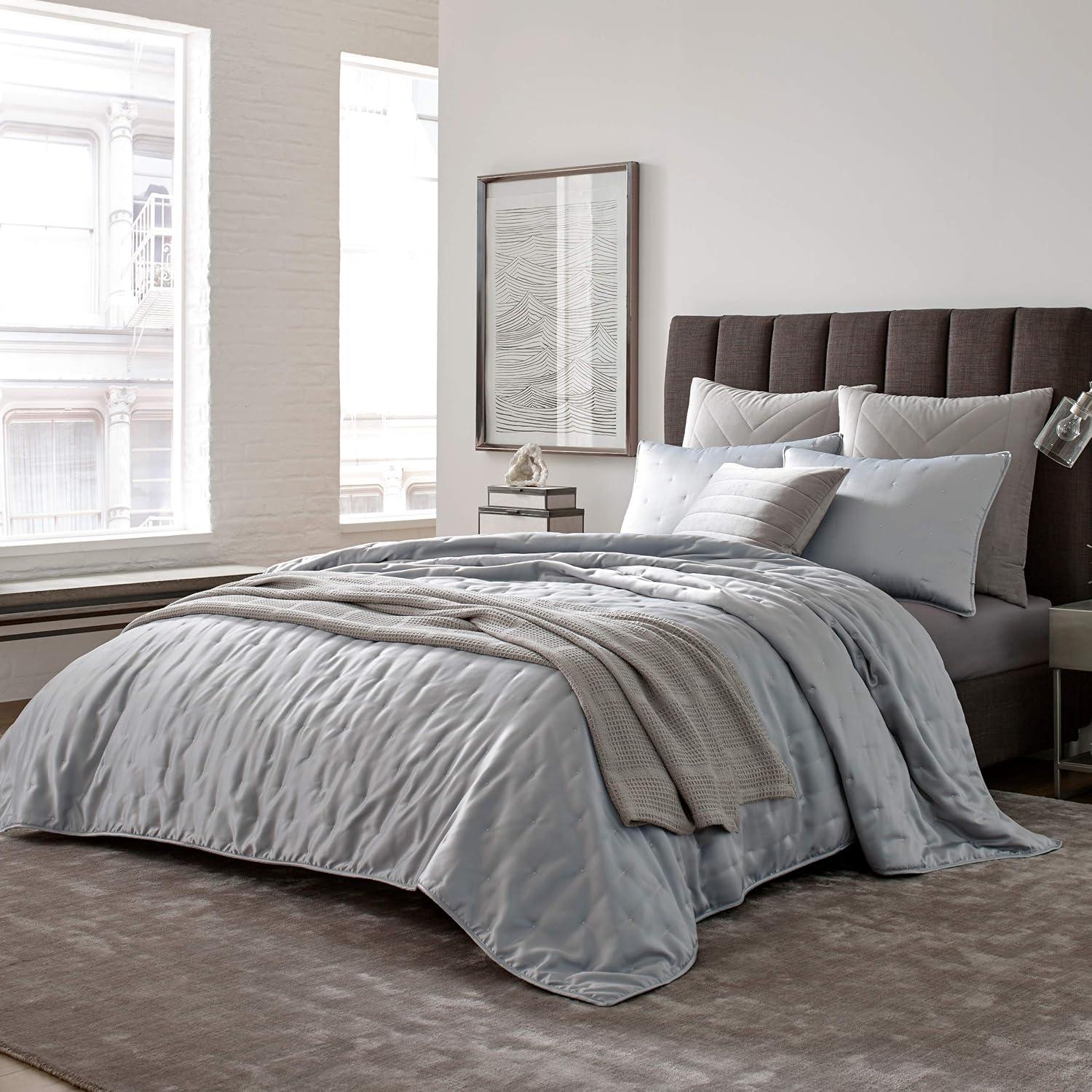 Kenneth Cole Kenneth Cole Waffle Grid Solid Cotton Blanket