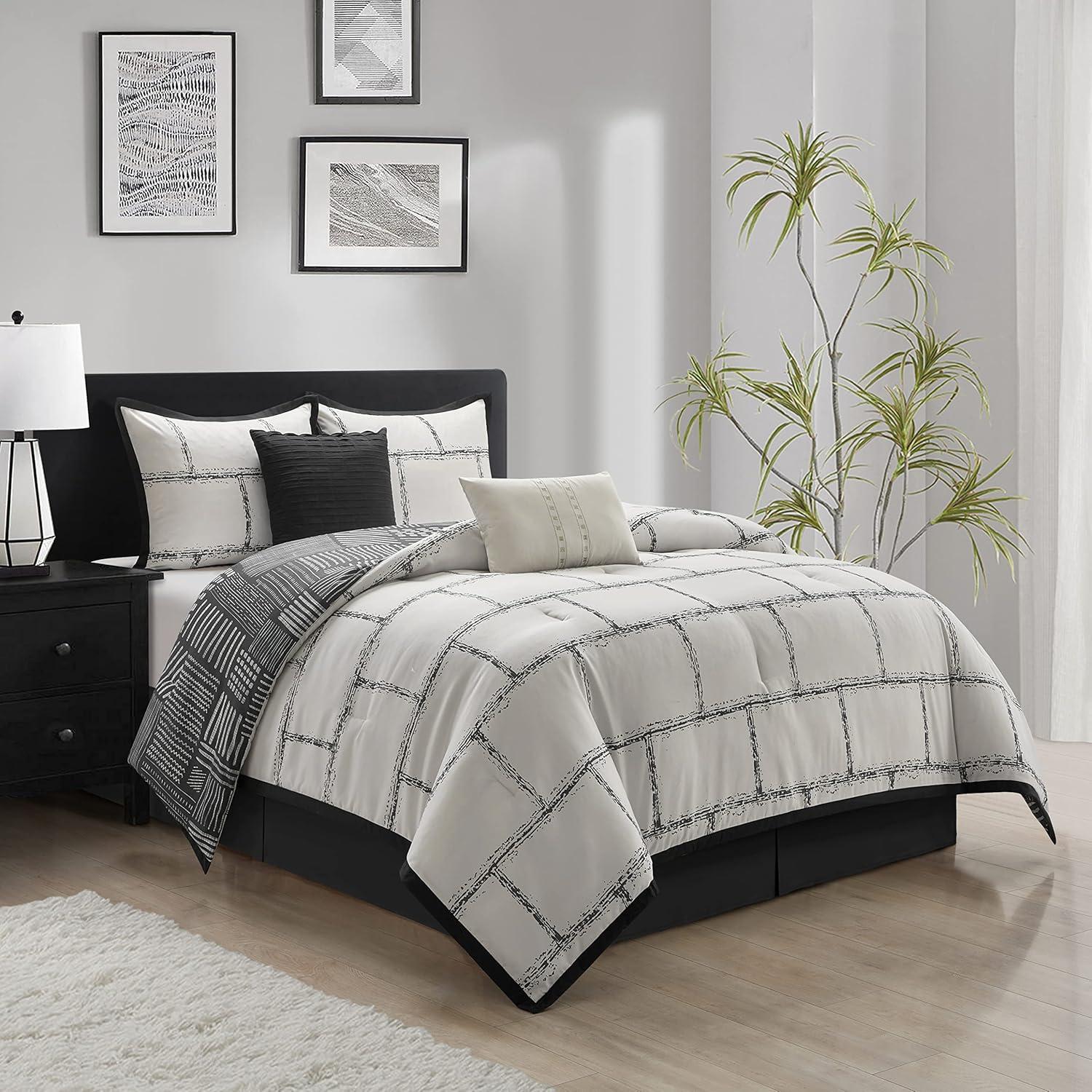 Nanshing America, Inc Tonya Microfiber 6 Piece Comforter Set