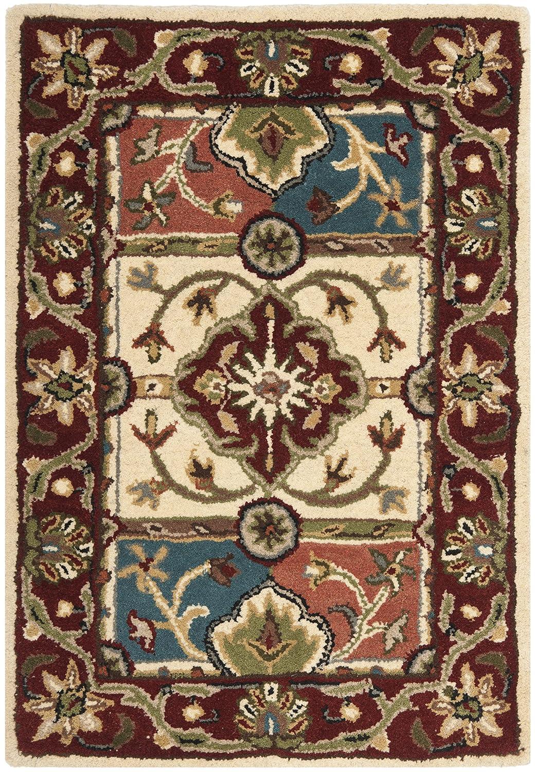 Heritage HG925 Hand Tufted Area Rug - Multi/Red - 4'x6' - Safavieh.