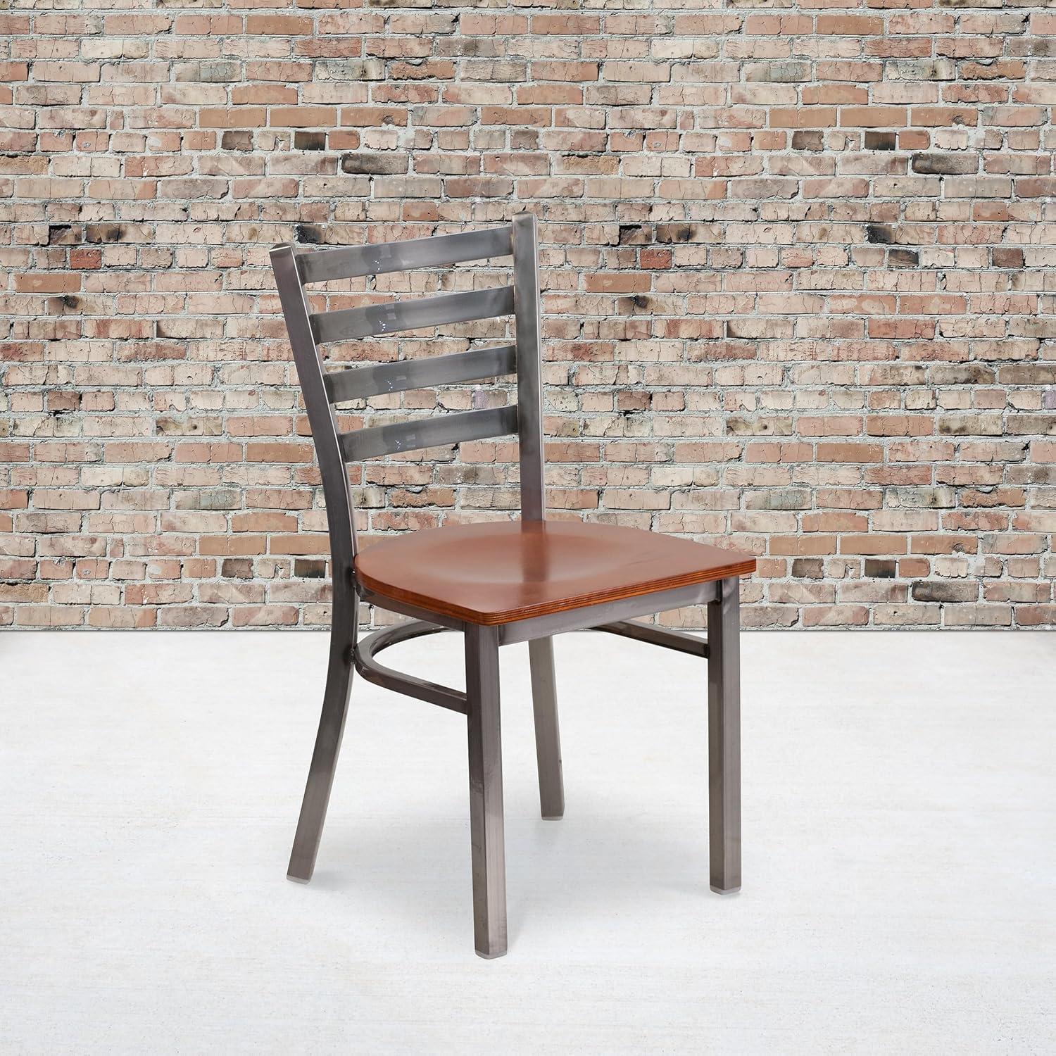 Flash Furniture Kendall Ladder Back Metal Restaurant Chair