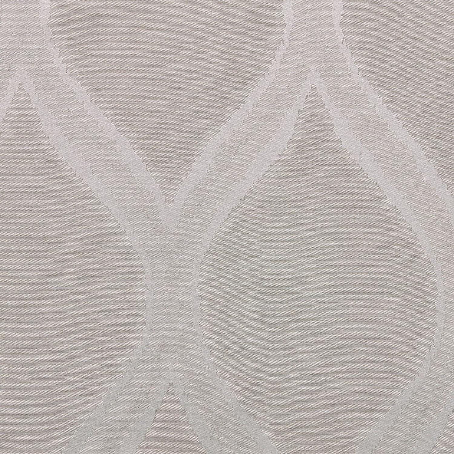 Set of 2 108"x54" Montrose Ogee Geometric Textured Linen Jacquard Grommet Top Window Curtain Panel Linen