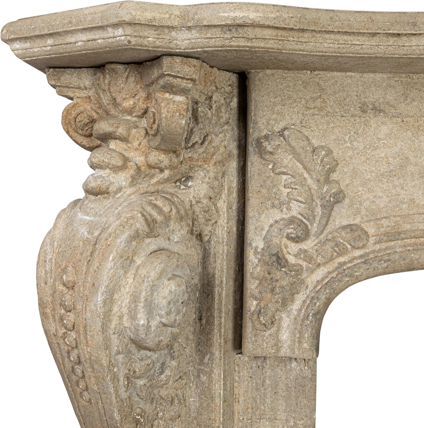 One Allium Way® Berthine Ornate Decorative Fireplace Mantel