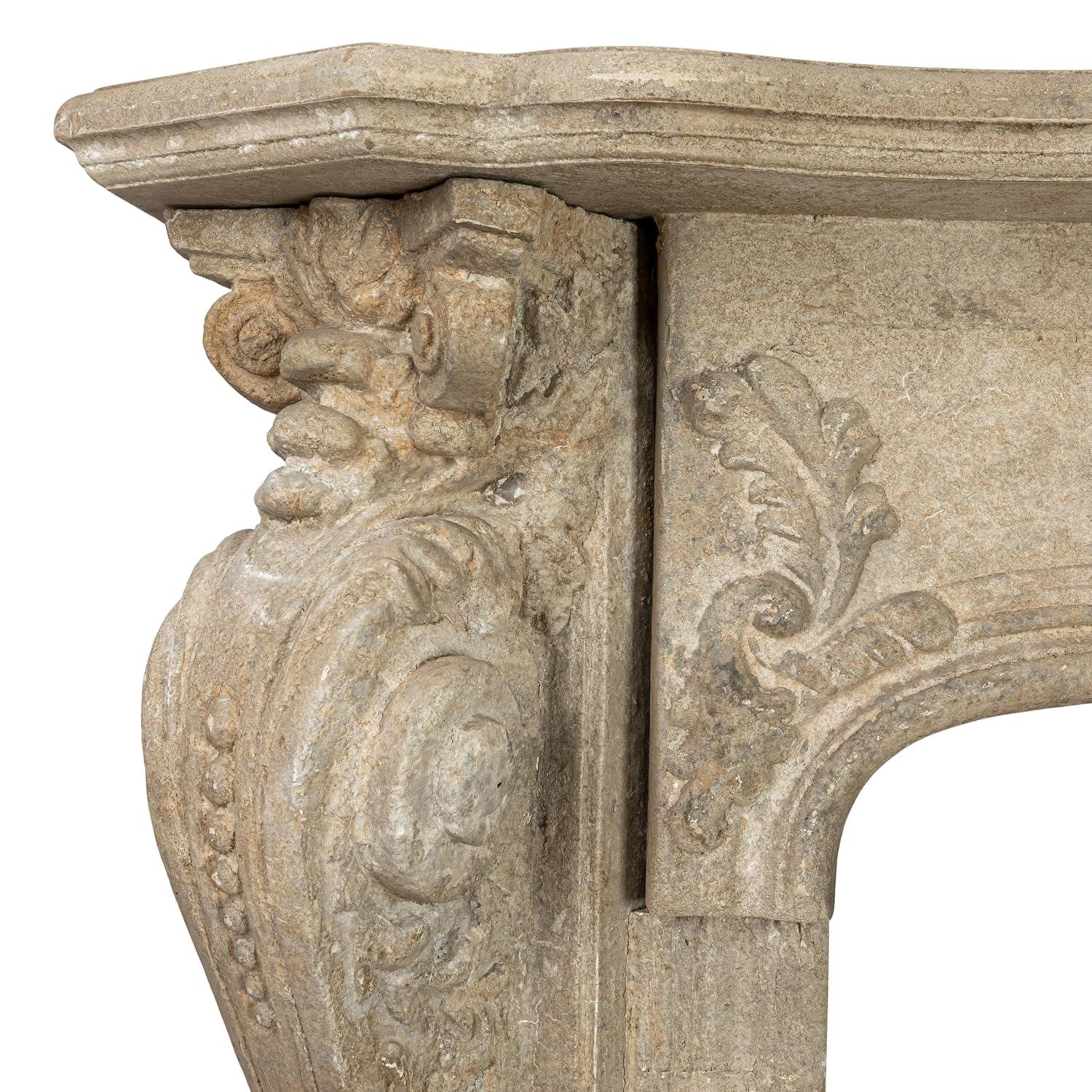 One Allium Way® Berthine Ornate Decorative Fireplace Mantel