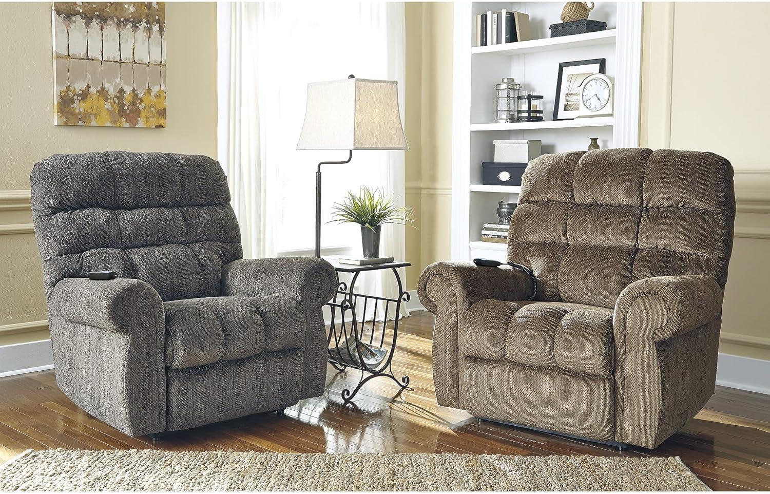 Ernestine Slate Gray Metal Power Lift Recliner