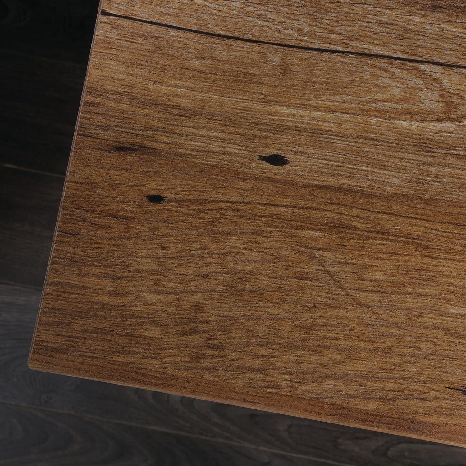 Sauder Palladia Dresser Vintage Oak: 6-Drawer Storage, Laminated Particle Board, Bedroom Organizer