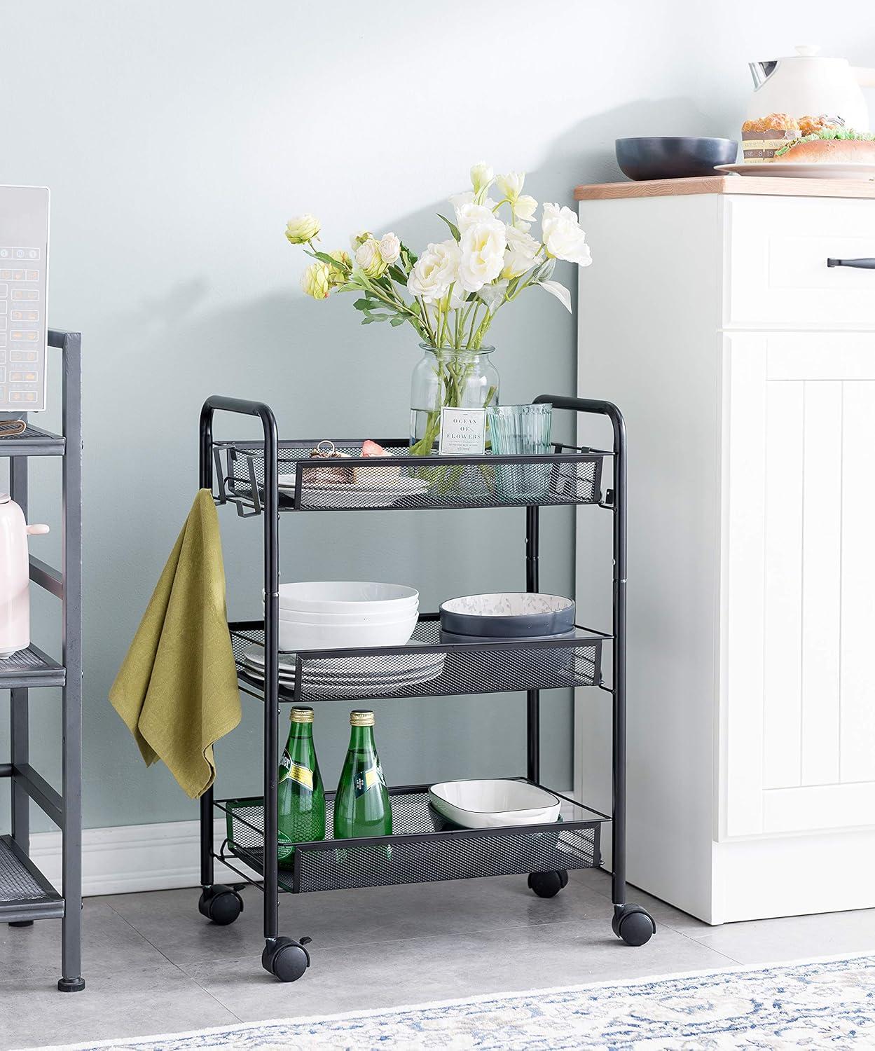 3-Tier Rolling Storage Utility Cart