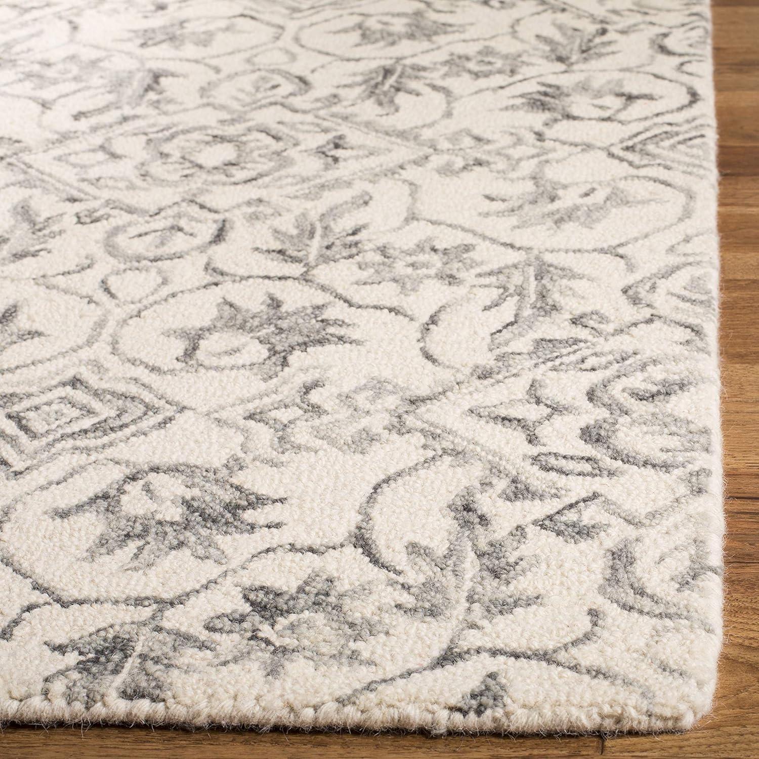 Dip Dye DDY902 Hand Tufted Area Rug - Grey/Ivory - 8'x10' - Safavieh.