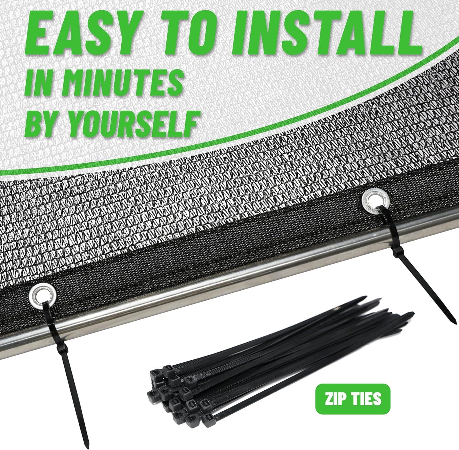 ColourTree ColourTree 30% Sun Shade Cloth Mesh Tarp with Grommets for Garden & Plant Protection