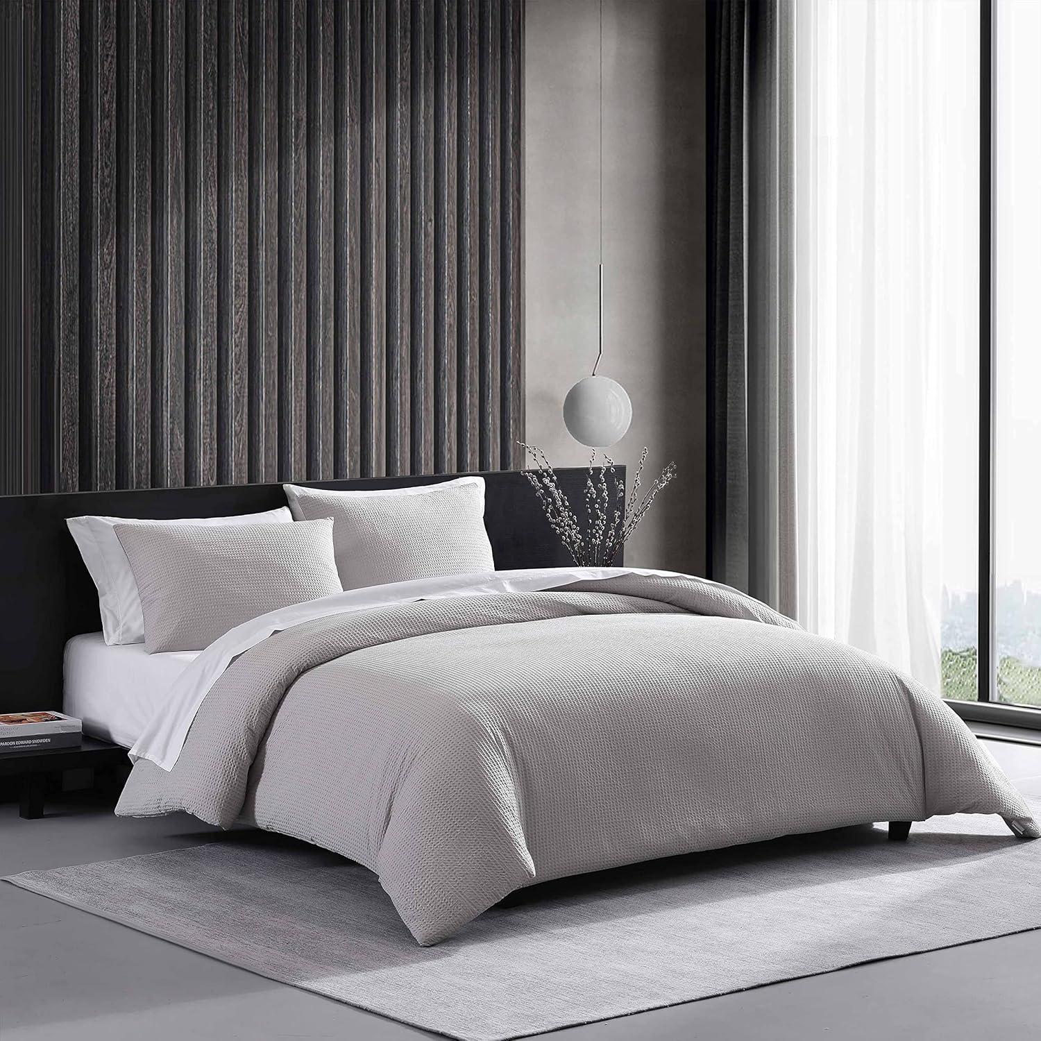 Vera Wang Vera Wang Waffle Pique Solid Cotton Comforter Set
