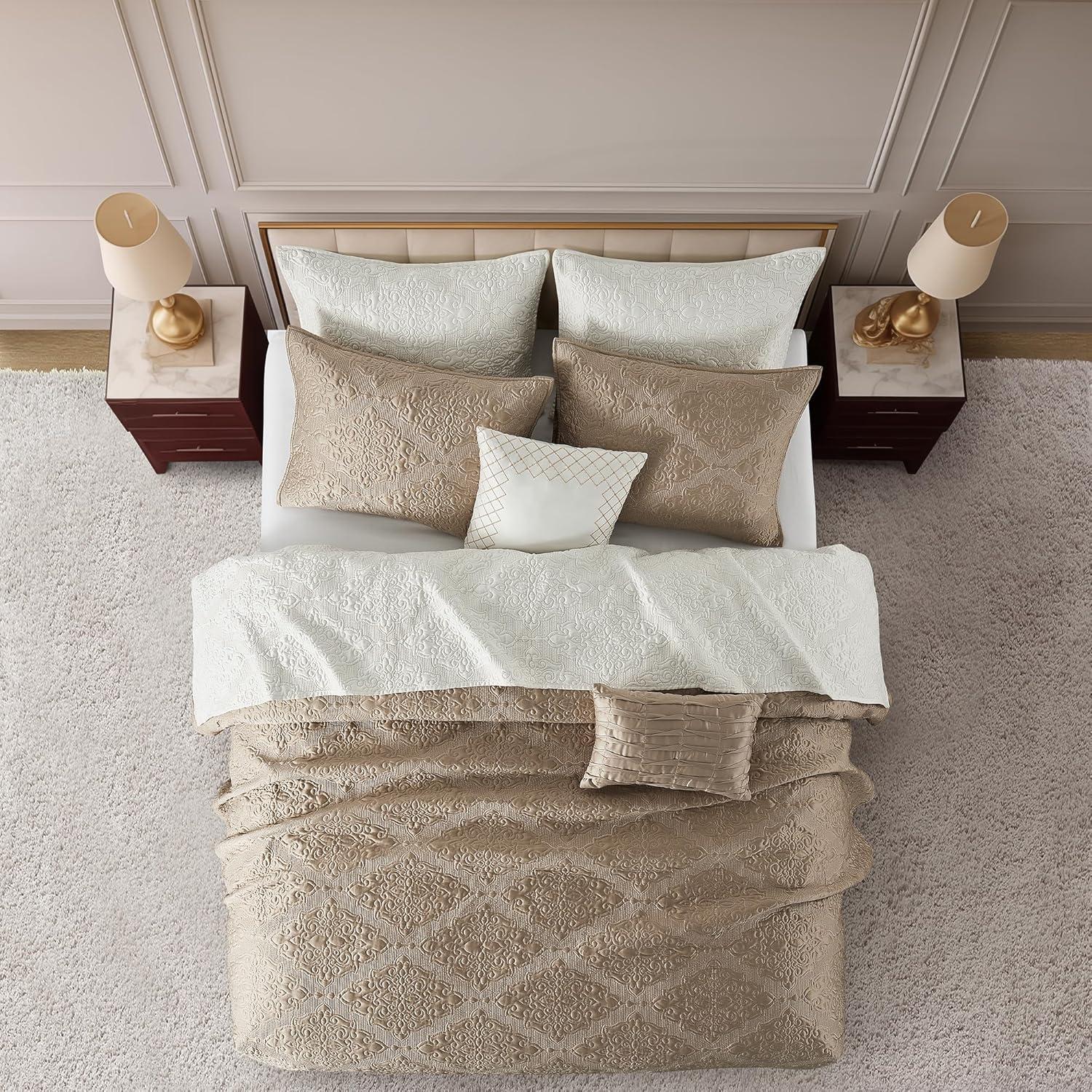 Wonderful Textile Satin Quilt Set Cooling 5-Piece Bedding Set