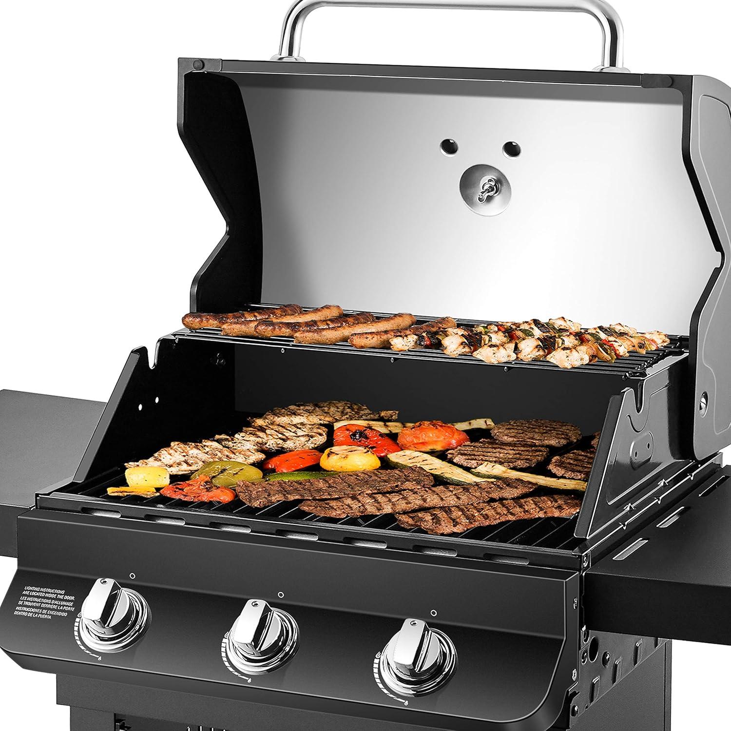 Dyna-Glo 3 - Burner Free Standing 36000 BTU Gas Grill with Cabinet