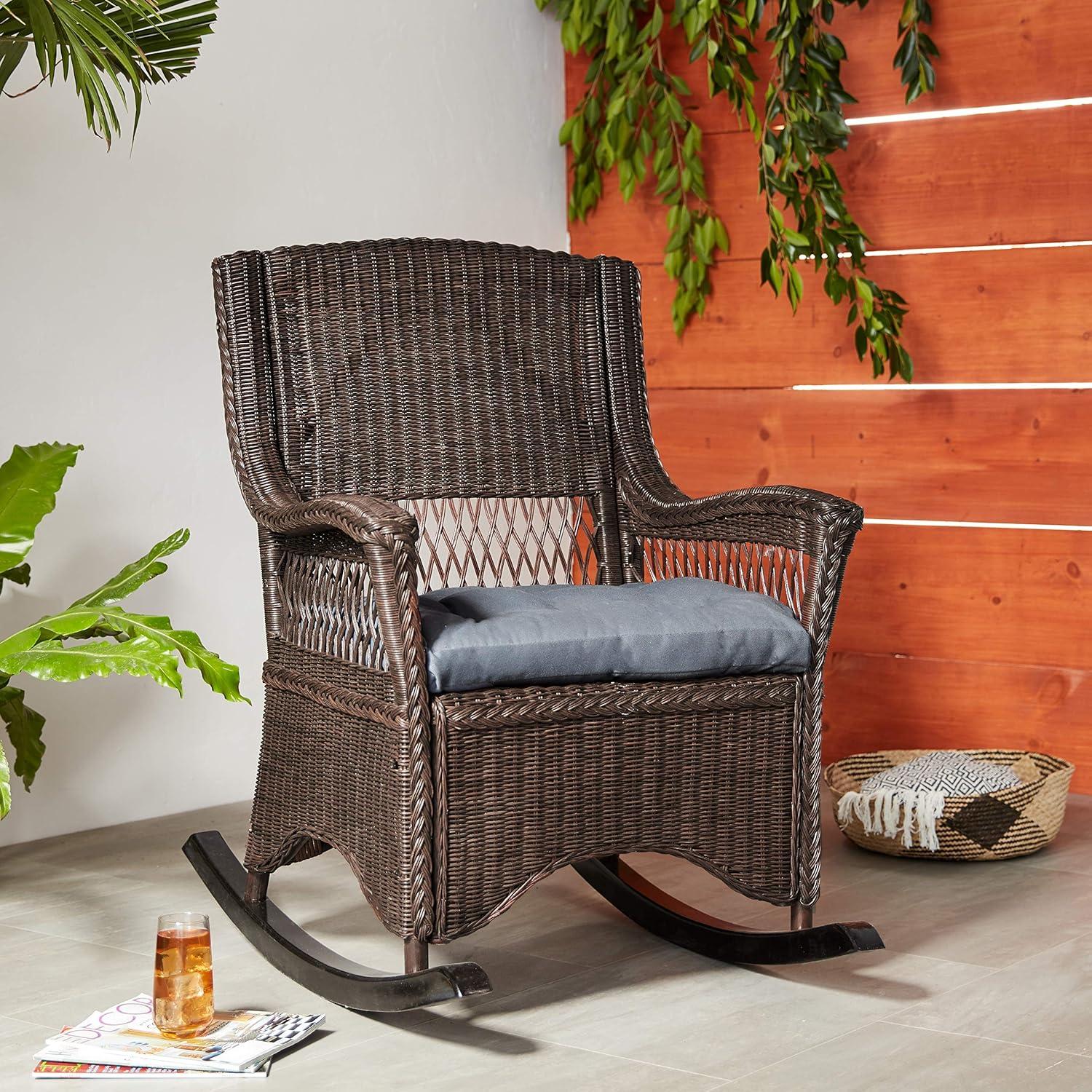 Aria Rocking Chair - Brown - Safavieh.