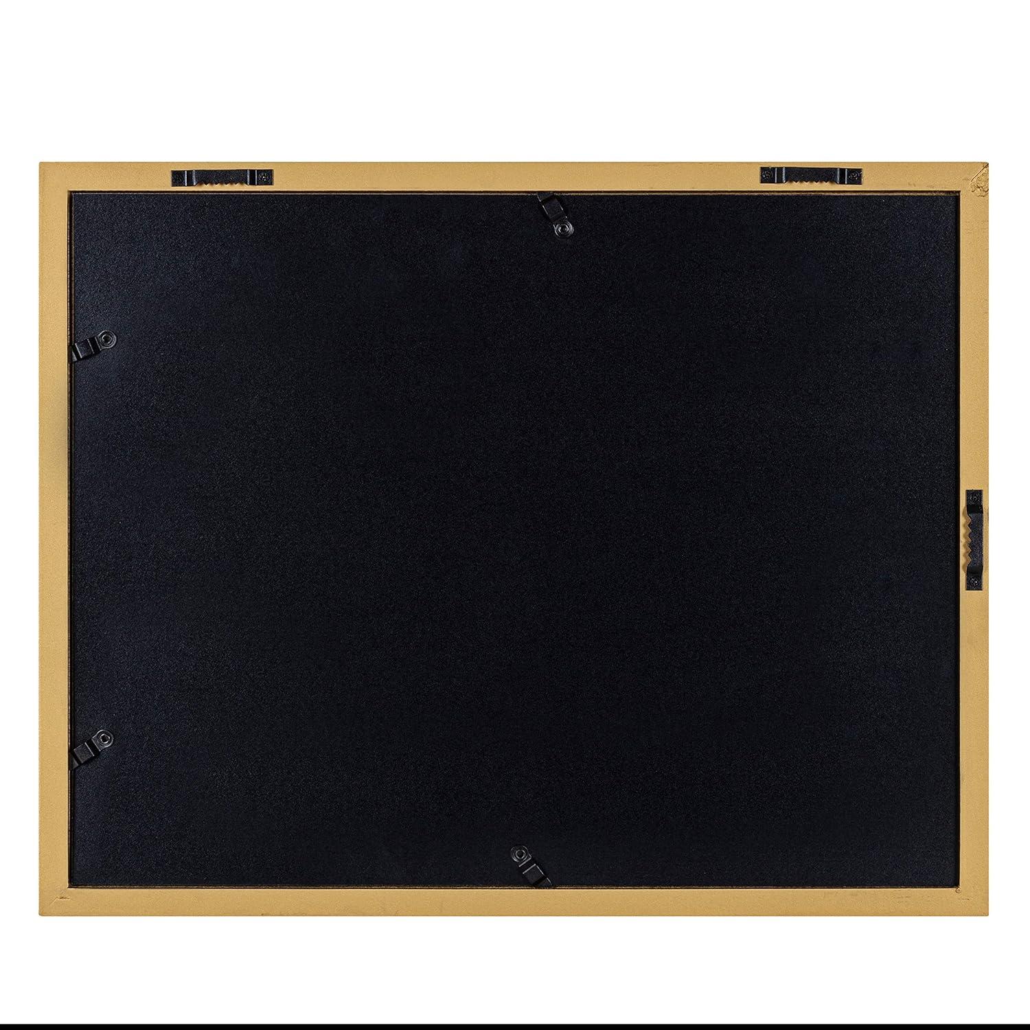 6pc Gallery Frame Box Set Gold/Black/White - Kate & Laurel All Things Decor: MDF Material, Sawtooth Hanger, Beveled Mat