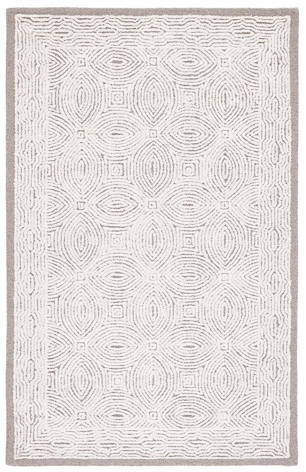 Abstract ABT575 Handmade Indoor Accent Rug - Beige/Ivory - 3'x5' - Safavieh