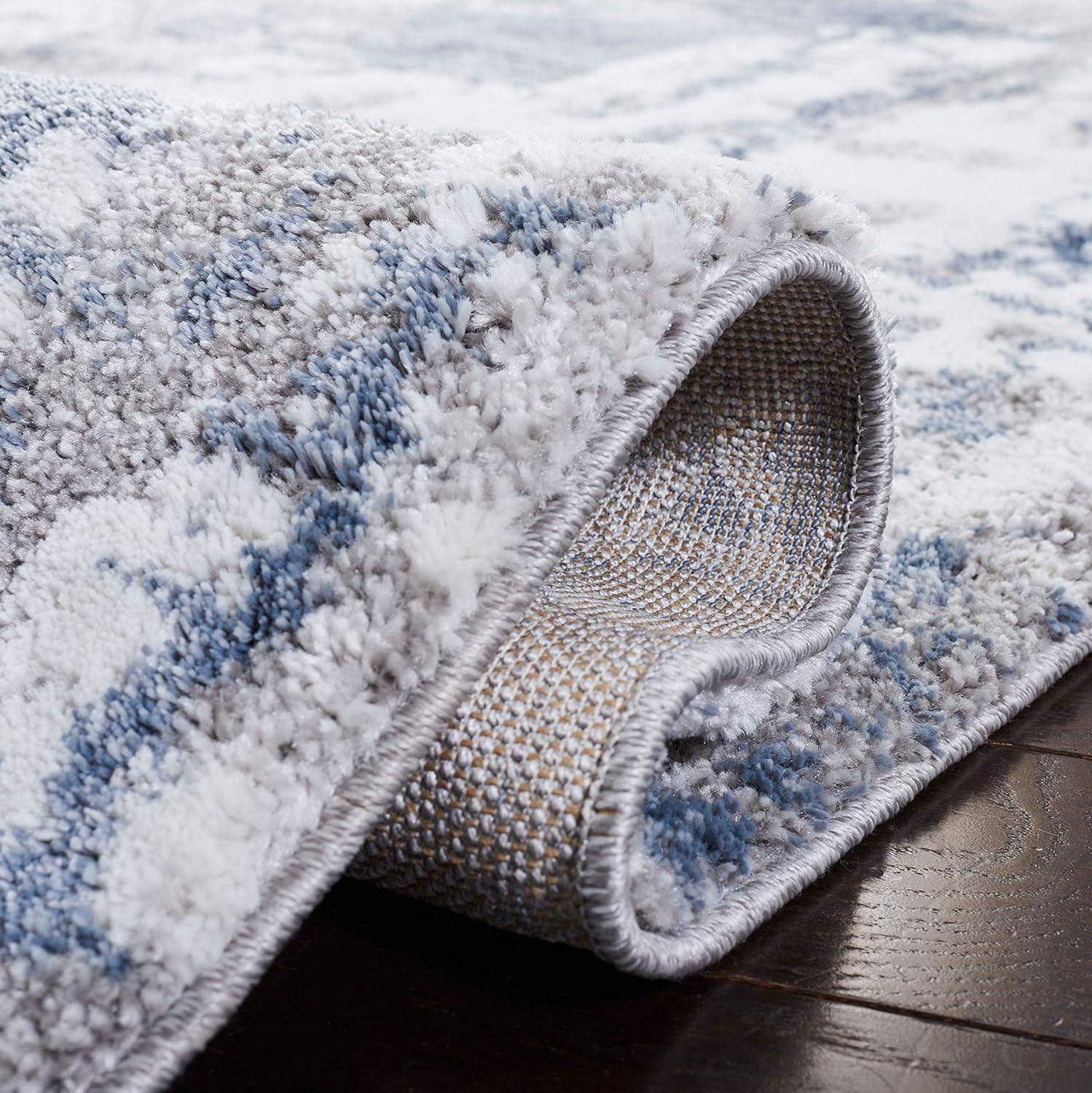 Century 300 CTY339 Power Loomed Indoor Accent Rug - Grey/Blue - 2'7"x5' - Safavieh