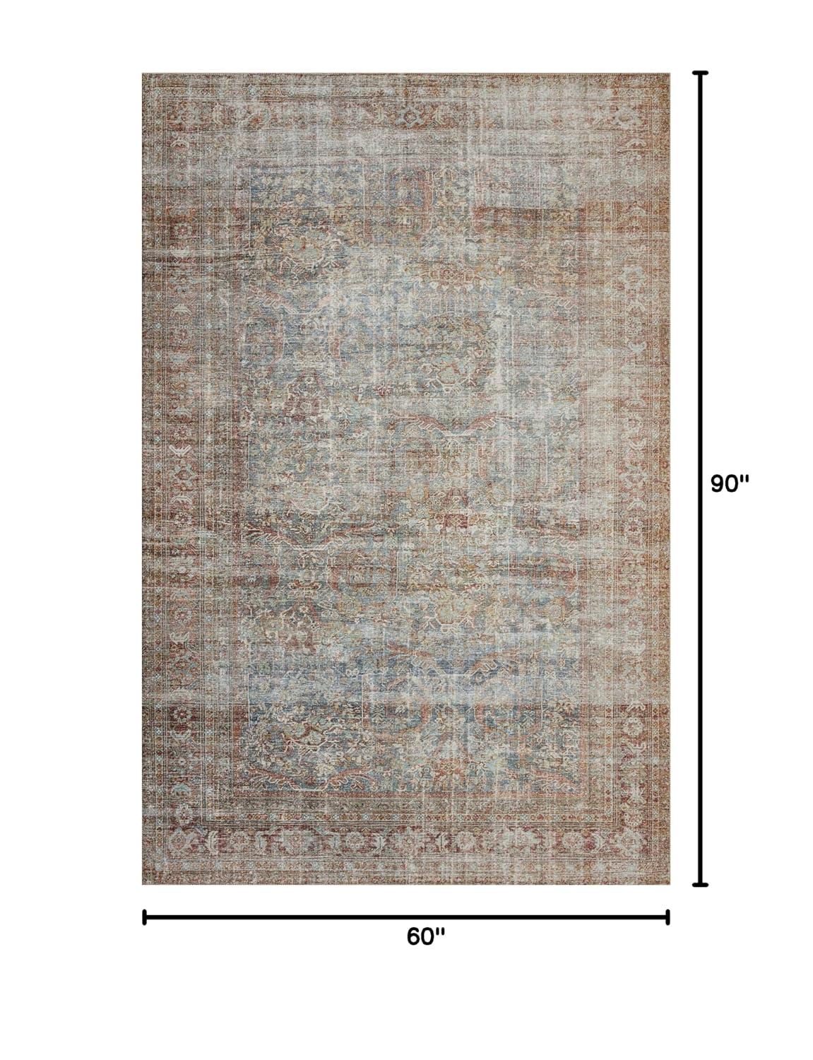 Chris Loves Julia x Loloi Chris Loves Julia x Loloi Jules Oriental Lagoon/Brick Area Rug