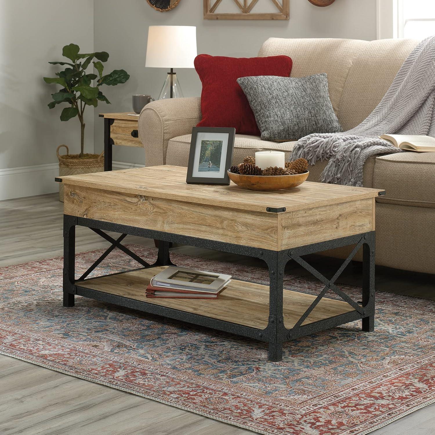 Milled Mesquite Lift-Top Coffee Table with Storage