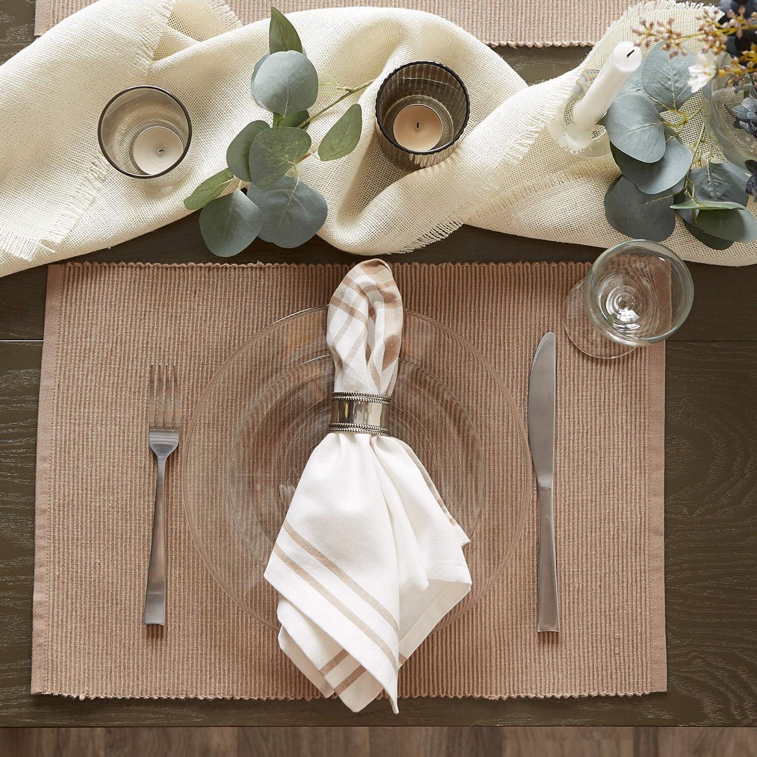 Pumpkin Spice 6 Piece Cotton Placemat Set (Set of 6)