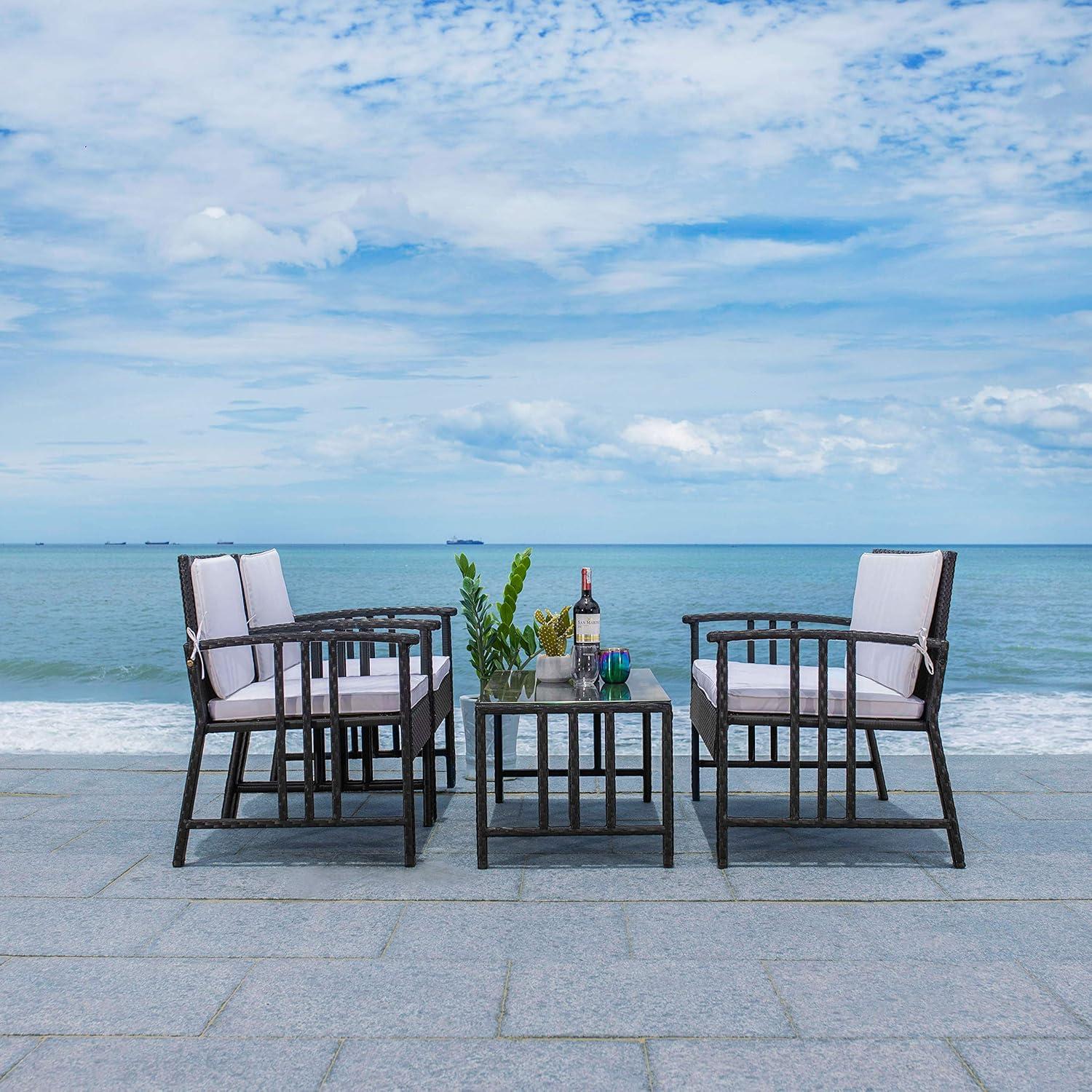 Reslor 4 Piece Patio Outdoor Living Set  - Safavieh